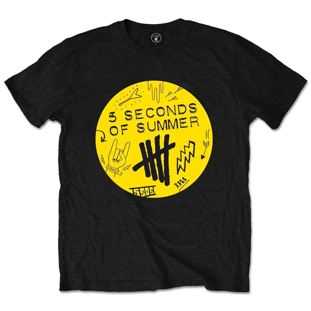 5 Seconds of Summer T-Shirt: Scribble Logo.