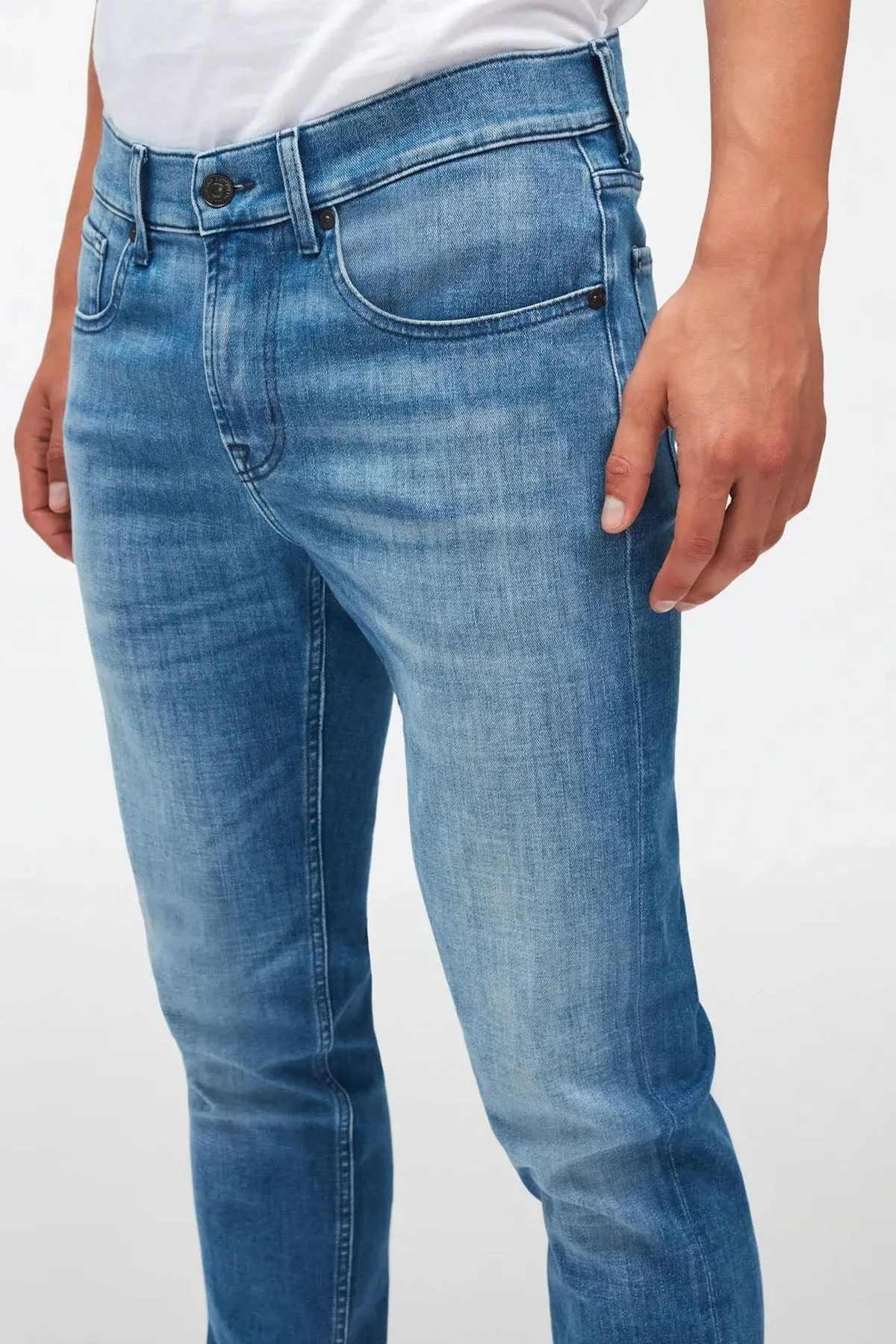 7 For All Mankind Slimmy Tapered Slim Fit Stre Jeans