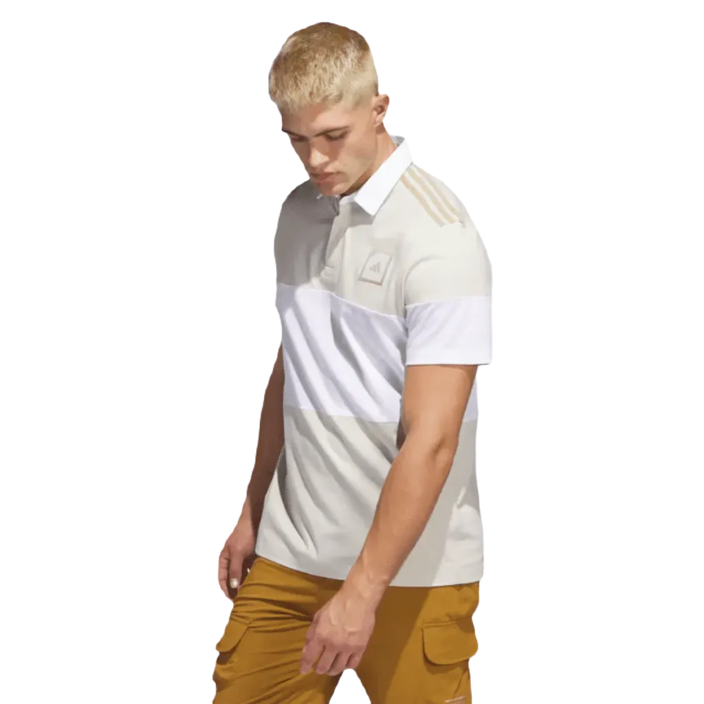 Adicross Block Golf Polo Shirt - Brown