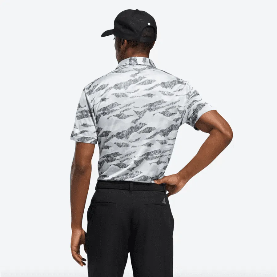 Adidas Horizon-Print Golf Polo Shirt