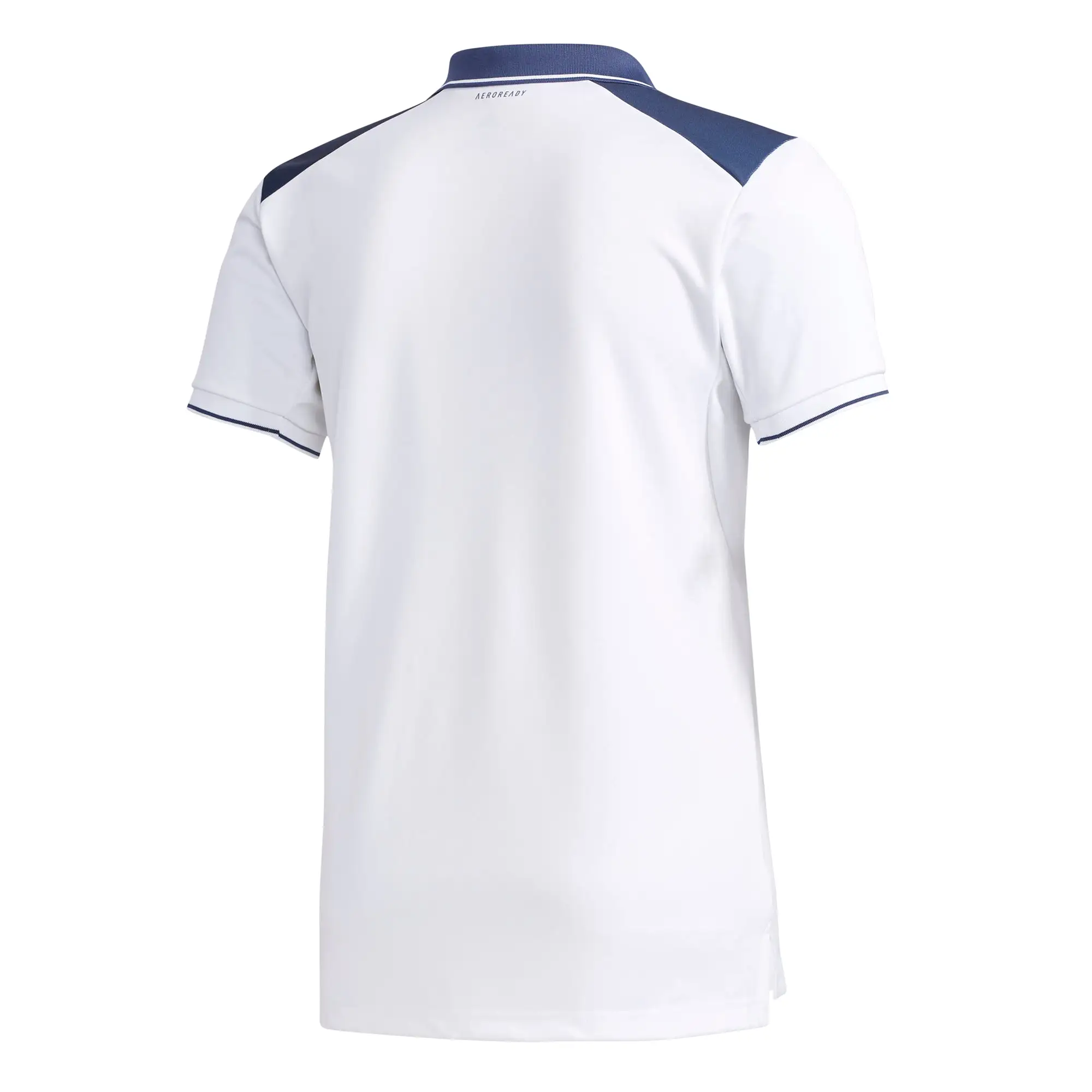 adidas Men's Polo Colorblock Pique - White/Tech Indigo FN1452