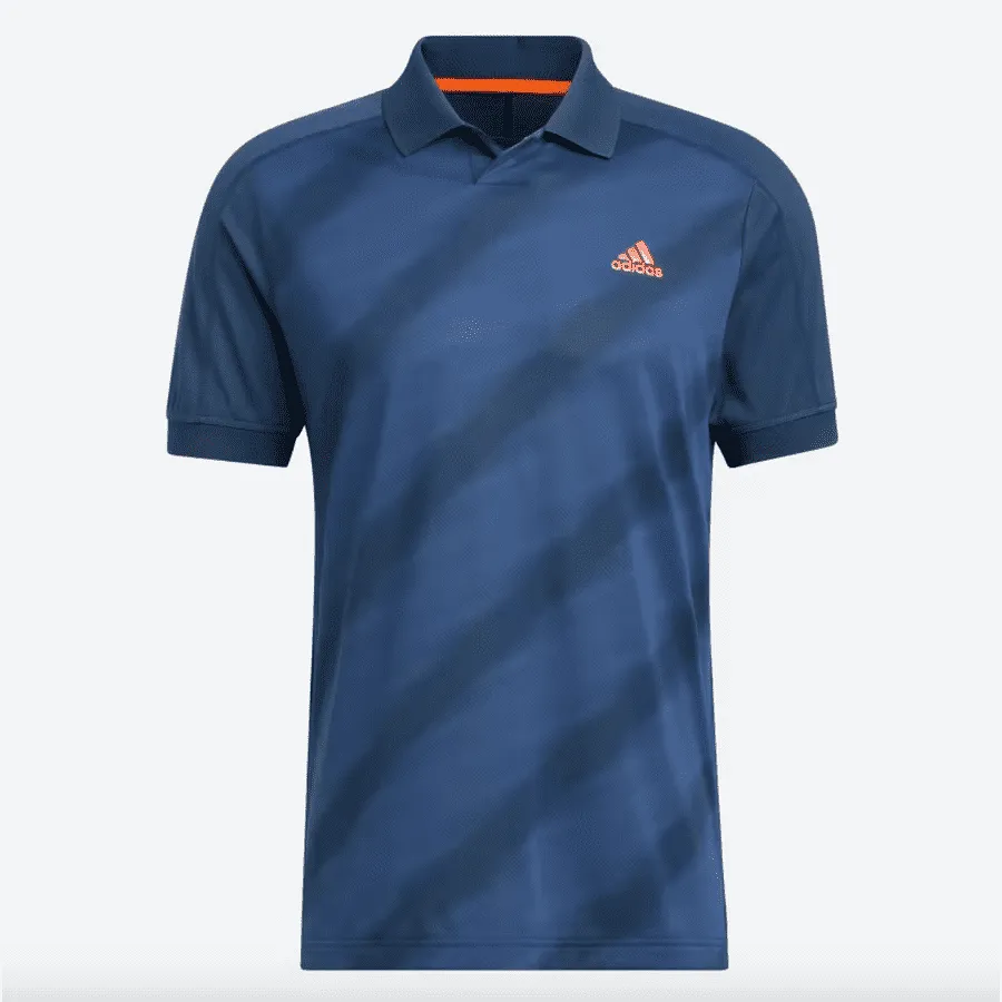 Adidas Statement Print Polo Shirt - Blue