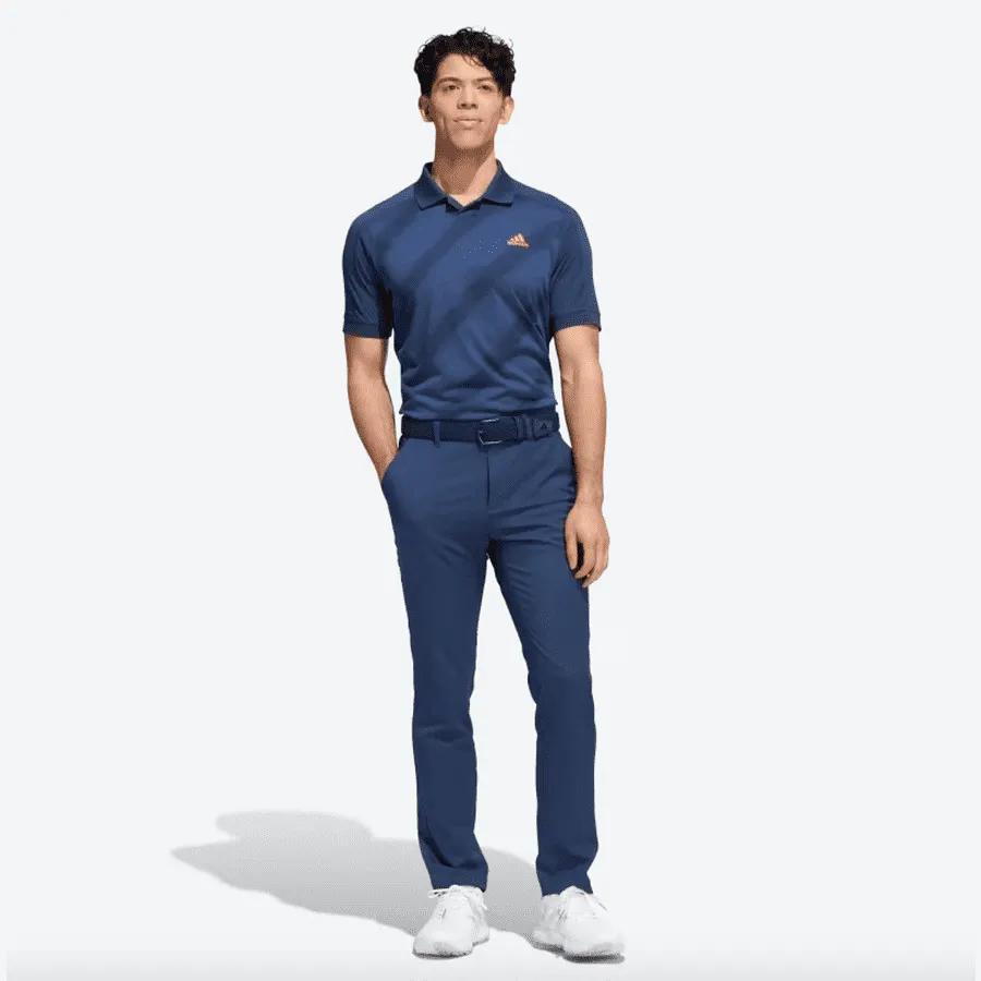 Adidas Statement Print Polo Shirt - Blue