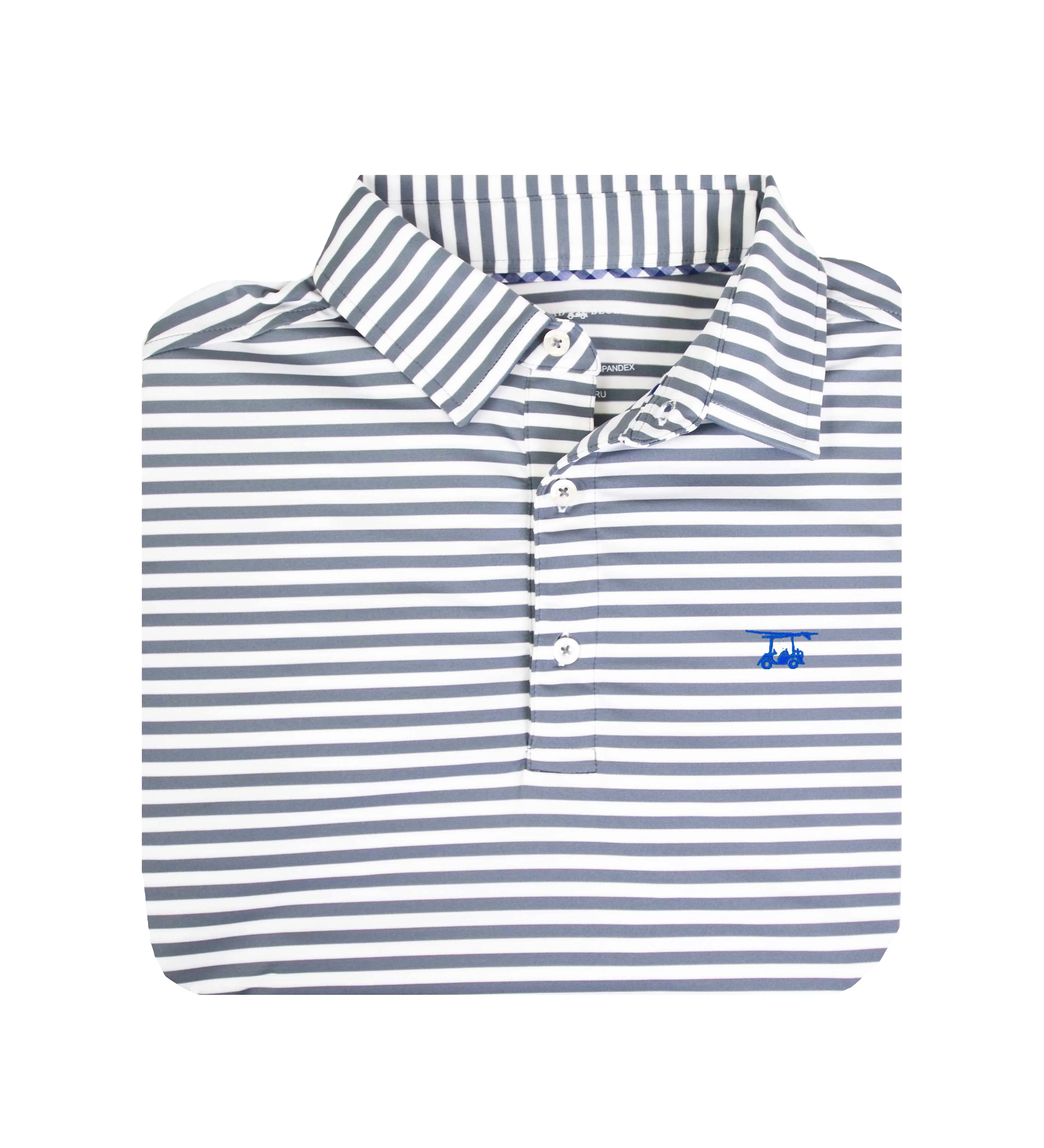 Albatross Youth Polo - Monument/White Wide Stripe