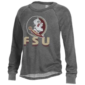 Alternative Apparel Women's Seminole Head FSU Crew Fleece - Black