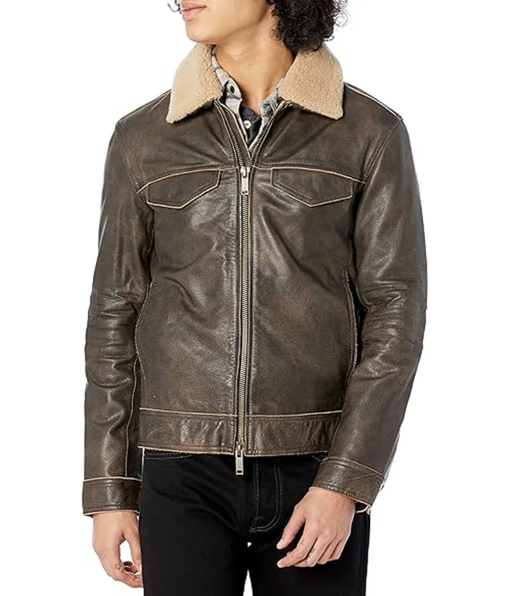 And Just Like That Sebastiano Pigazzi Leather Jacket