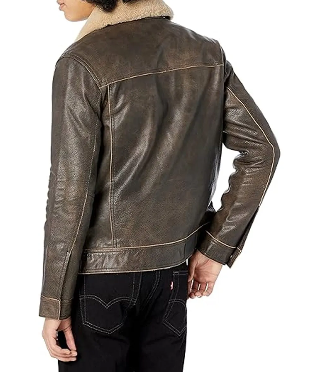 And Just Like That Sebastiano Pigazzi Leather Jacket