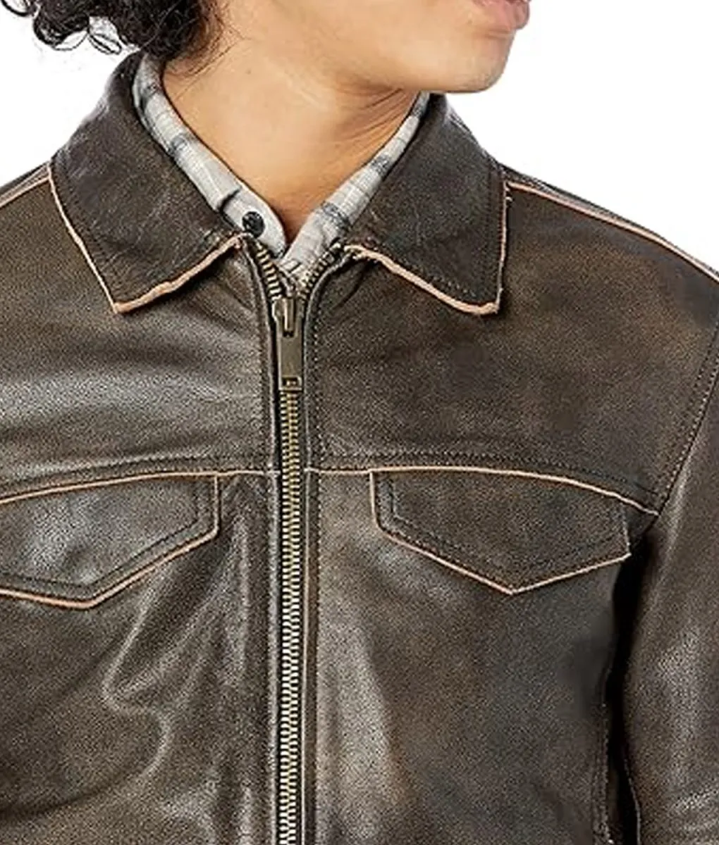 And Just Like That Sebastiano Pigazzi Leather Jacket