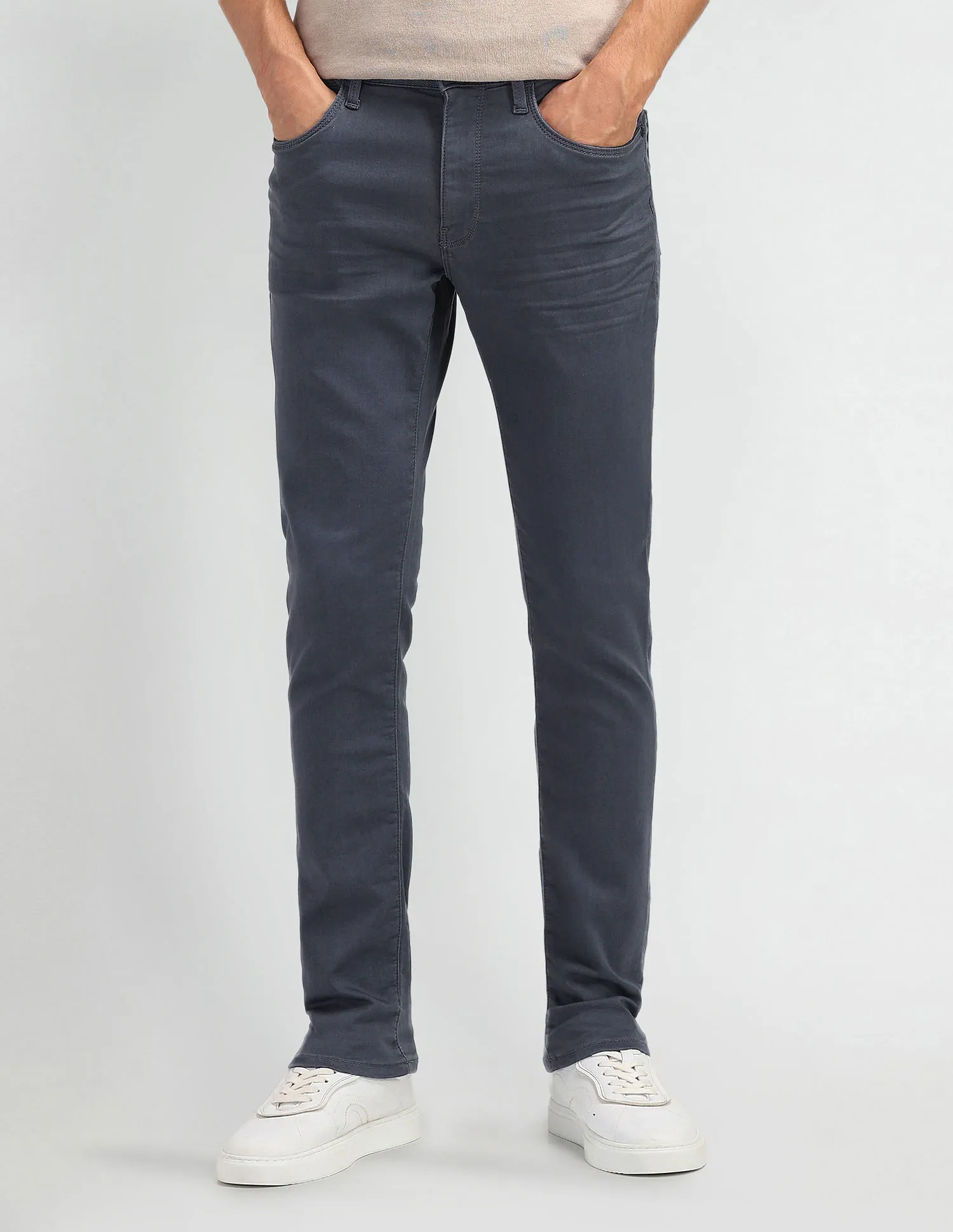 Arrow Sport Mid Rise Jameson Slim Fit Jeans