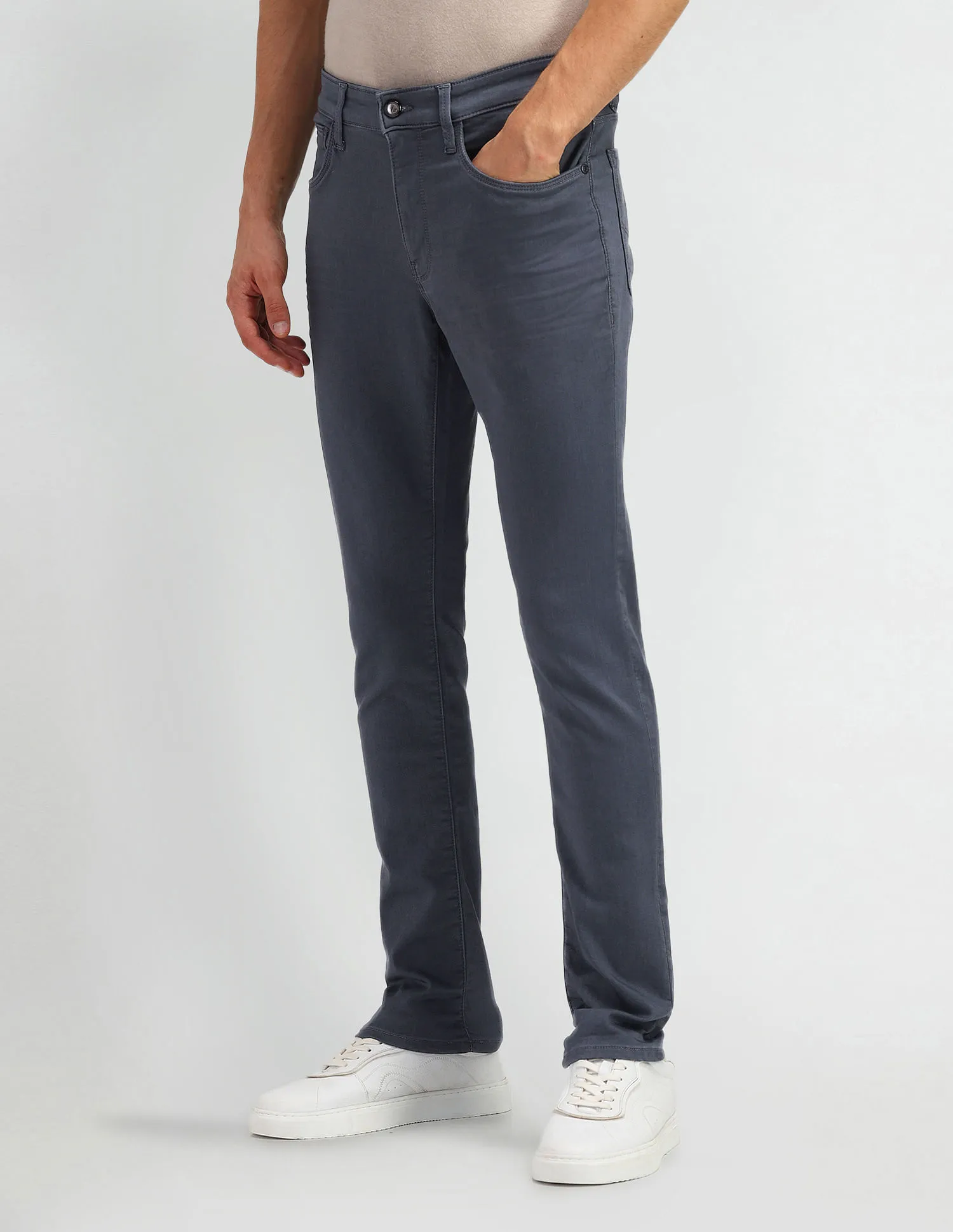 Arrow Sport Mid Rise Jameson Slim Fit Jeans