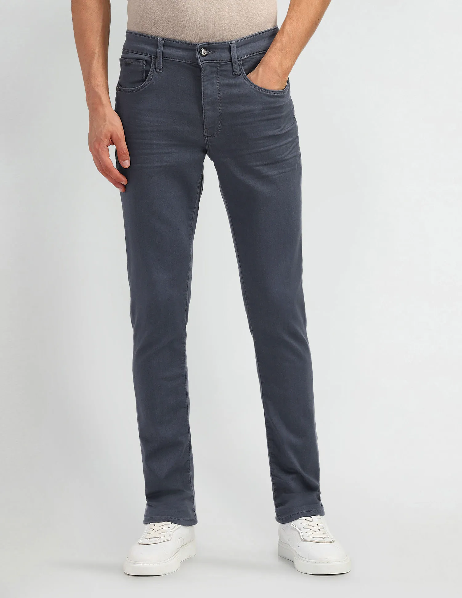 Arrow Sport Mid Rise Jameson Slim Fit Jeans