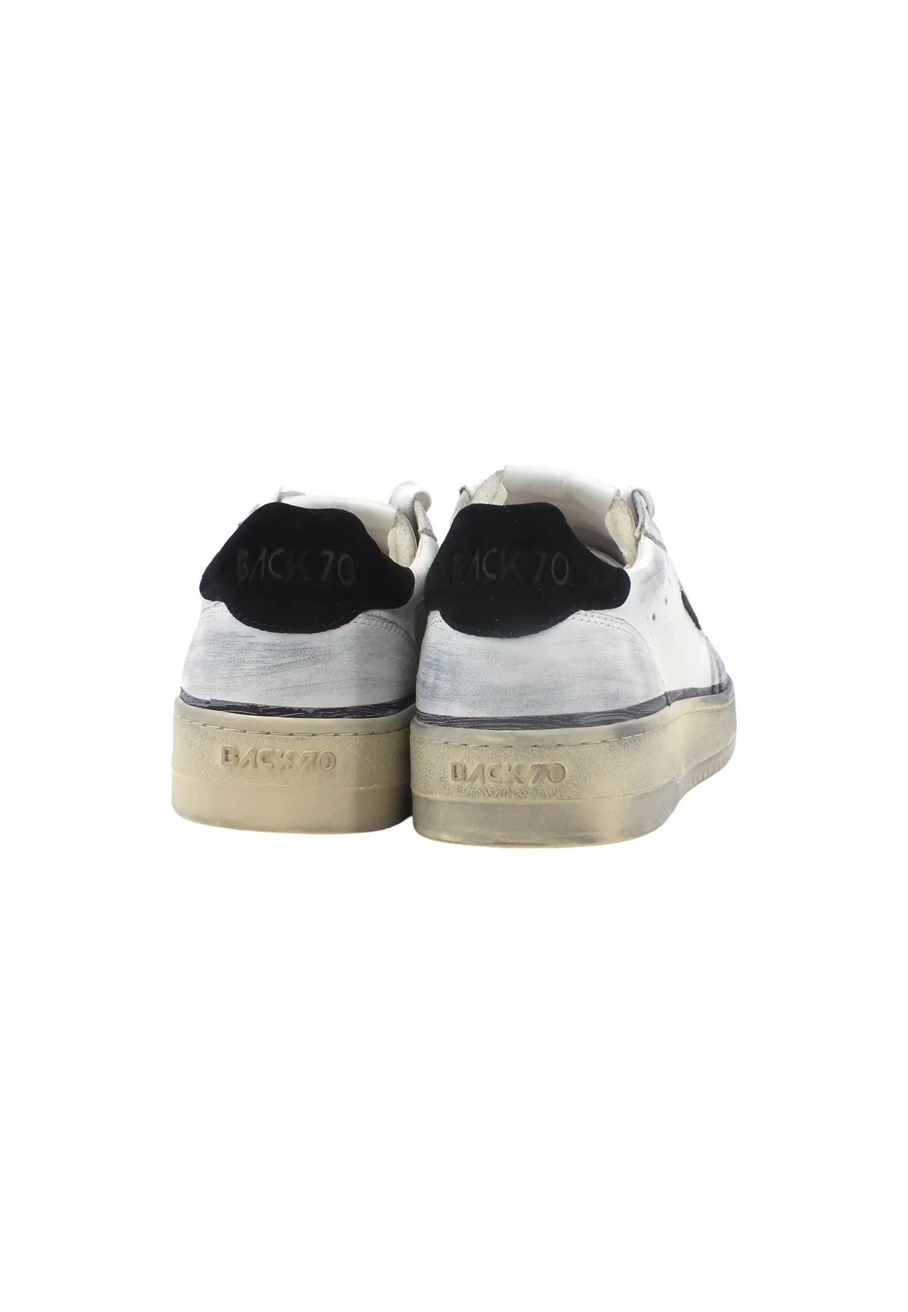 BACK70 Slam Vintage Sneaker Uomo White Black 108002