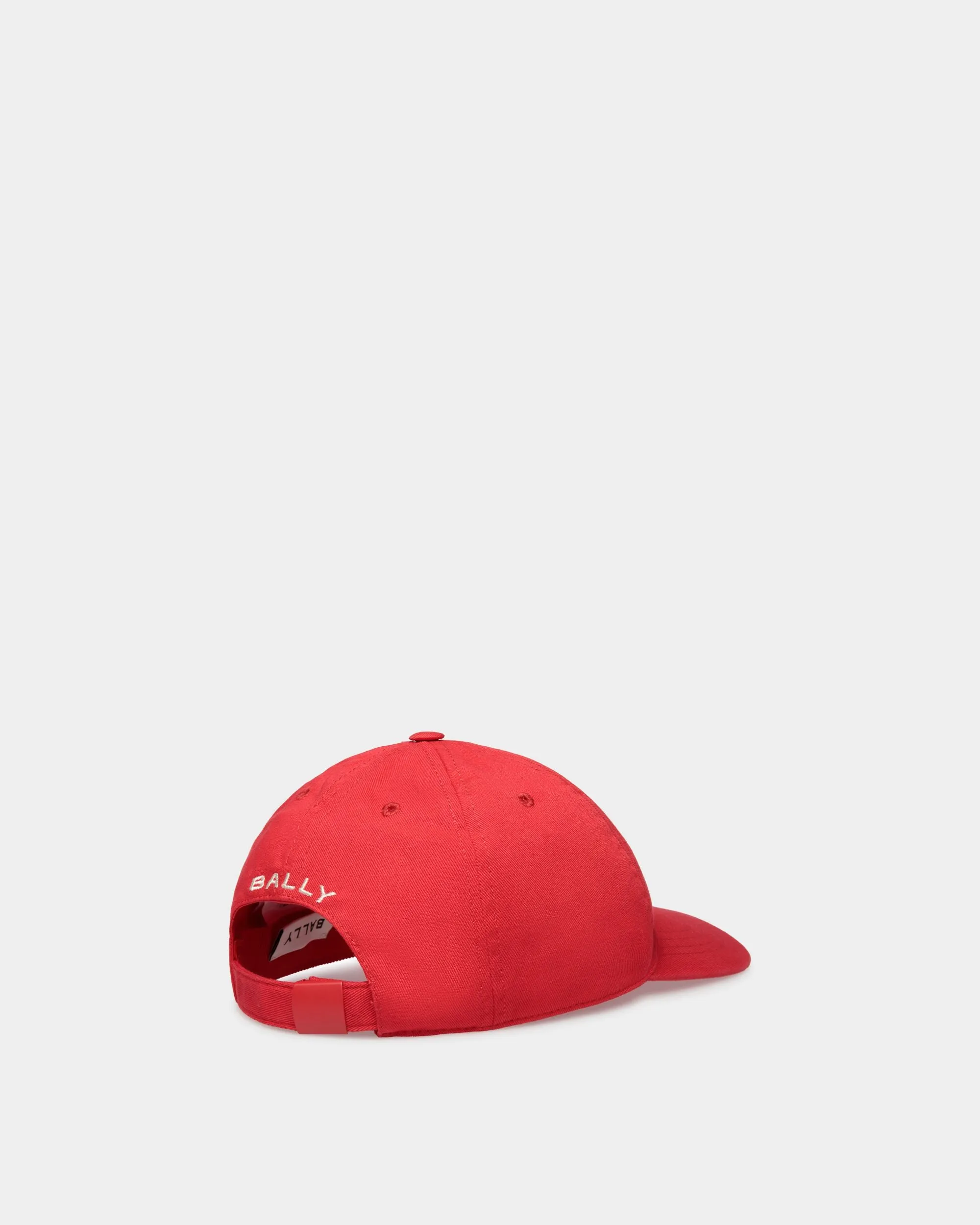 Baseball Hat in Candy Red Cotton