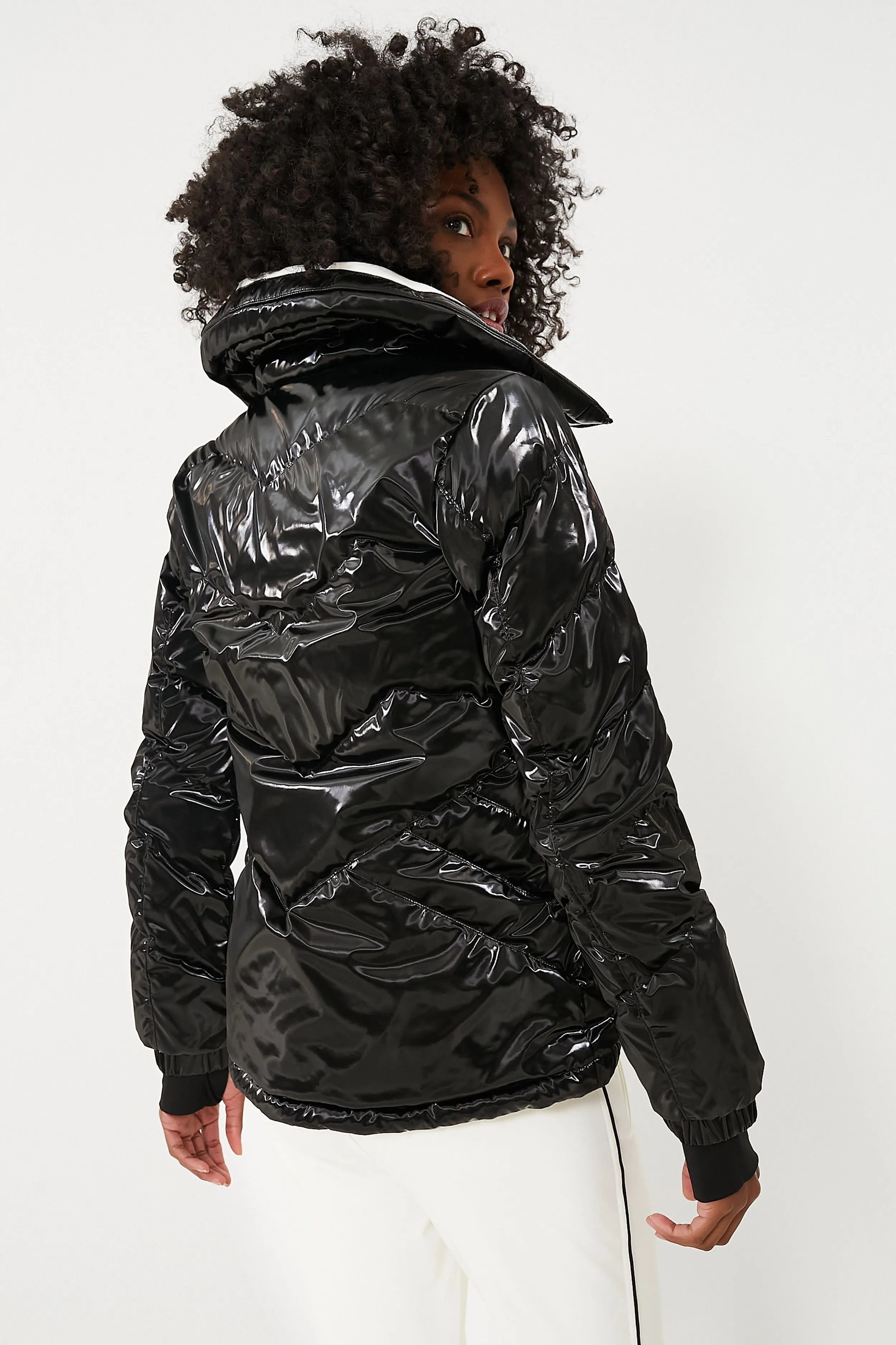 Black Liquid Ski Duvet Jacket