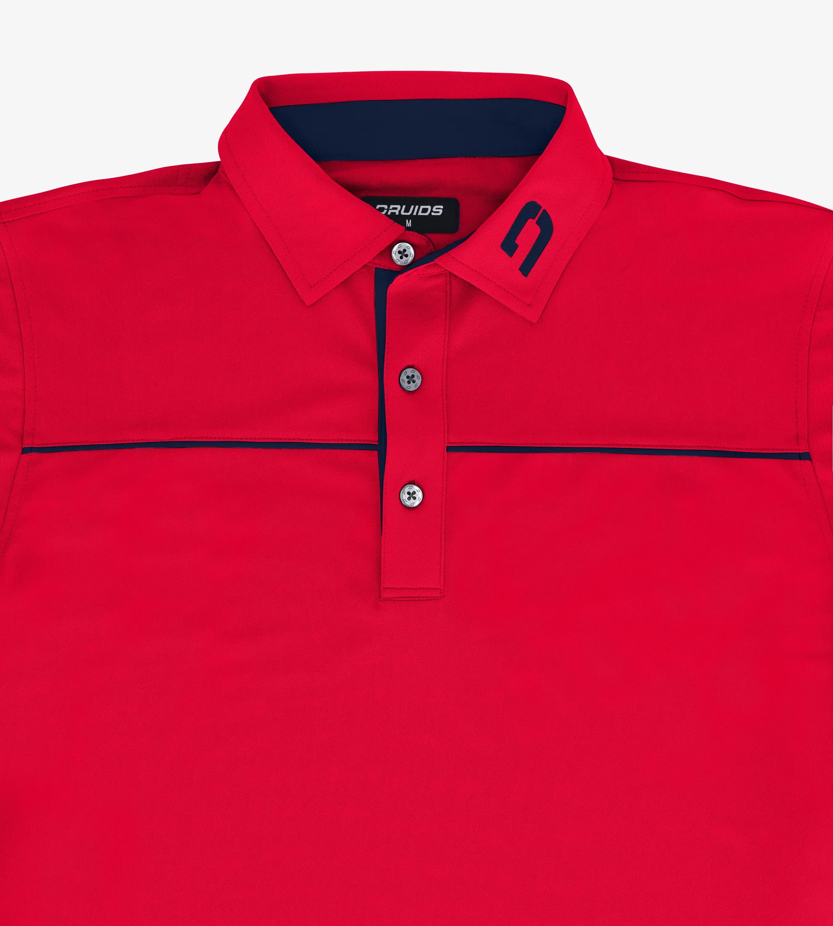 BLOCK PIQUE POLO - RED