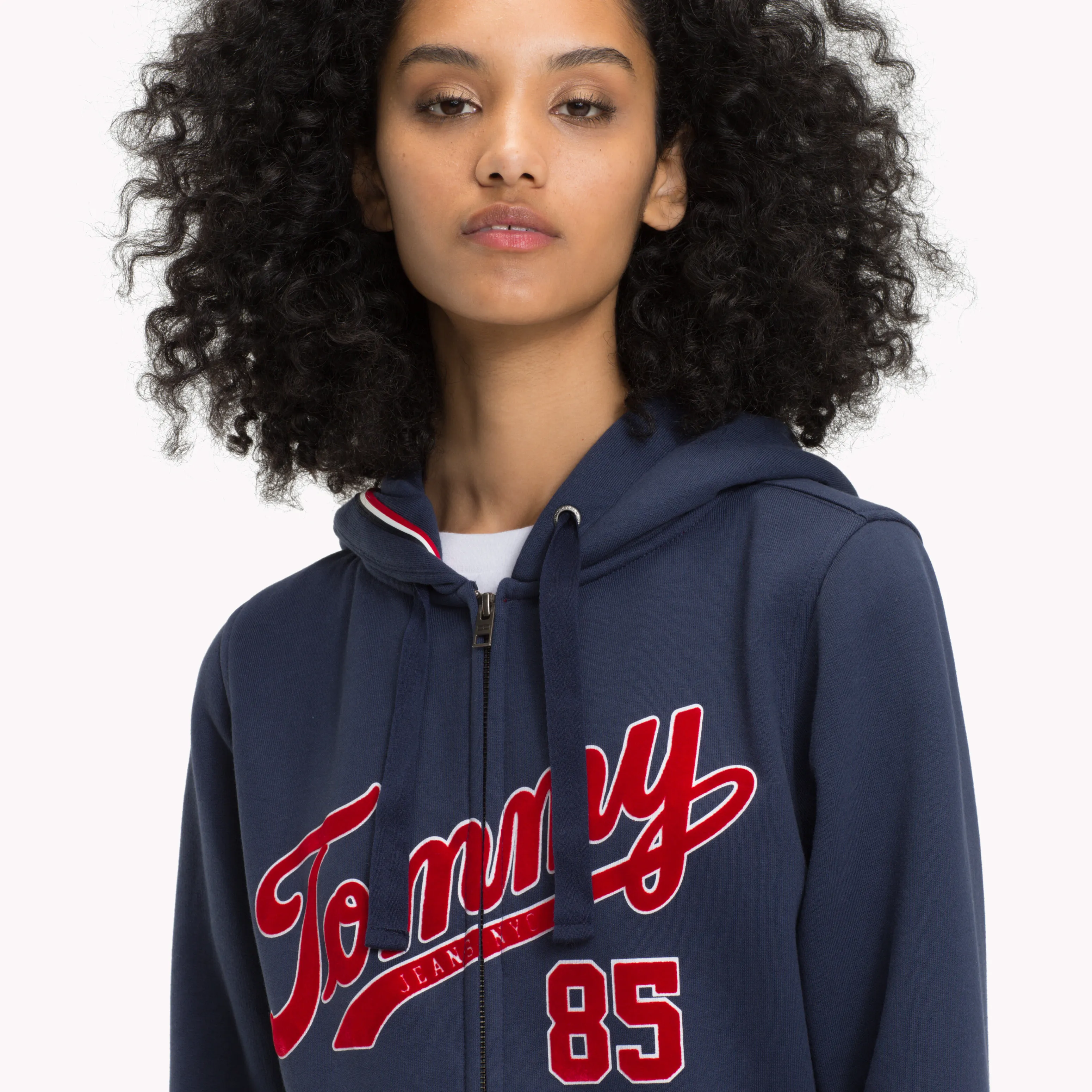 Blue Logo Zip-Thru Hoodie | Sweatshirts & Hoodies | Tommy Hilfiger