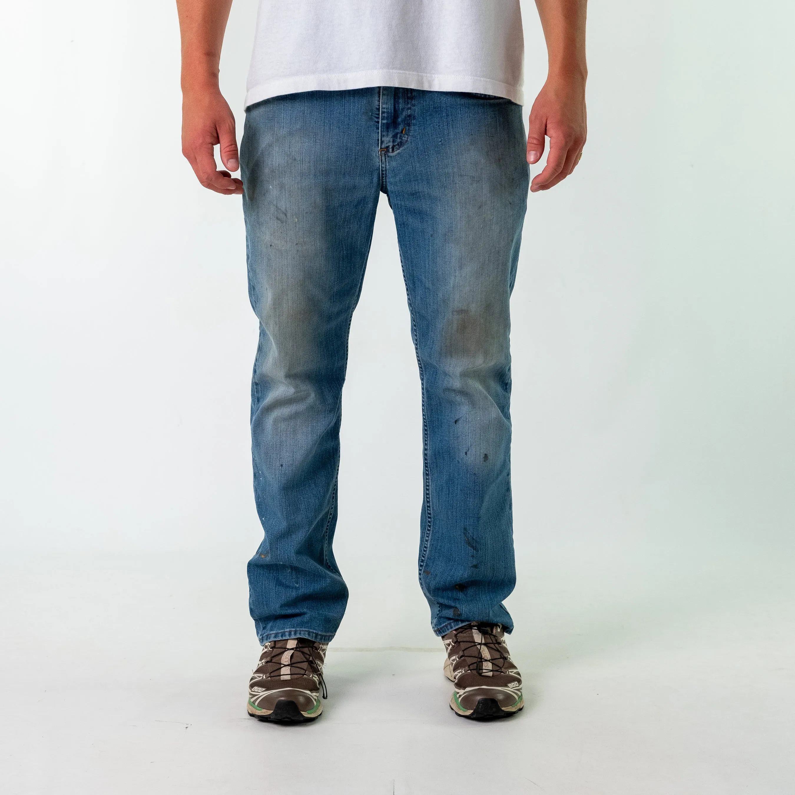 Blue y2ks Carhartt Denim Jeans Baggy Pants (34x30)