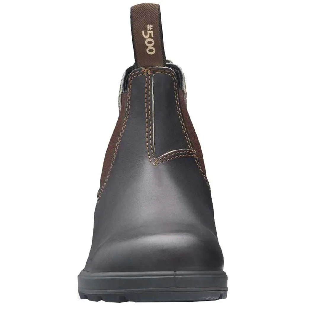 Blundstone 500 Classic Stout Brown Leather Boot (Unisex)