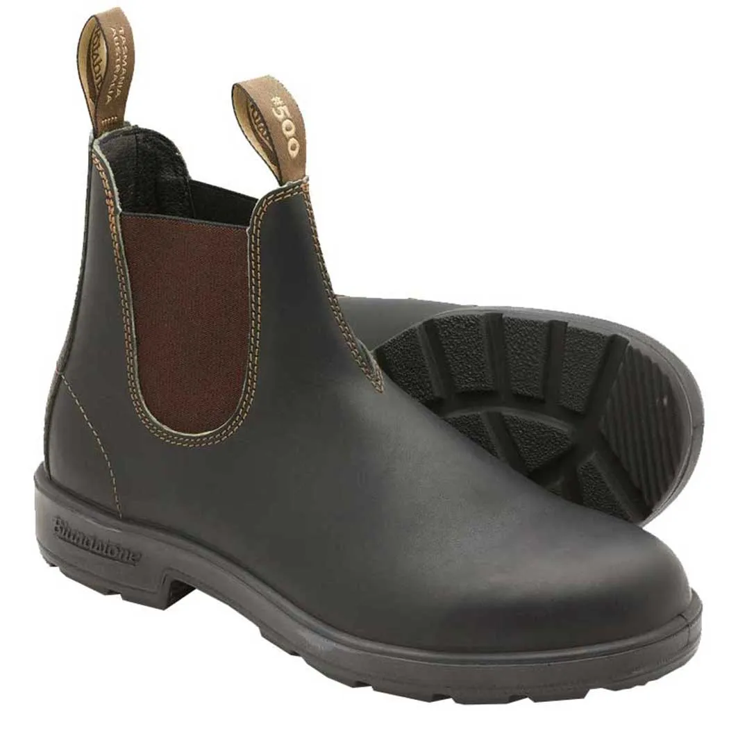 Blundstone 500 Classic Stout Brown Leather Boot (Unisex)