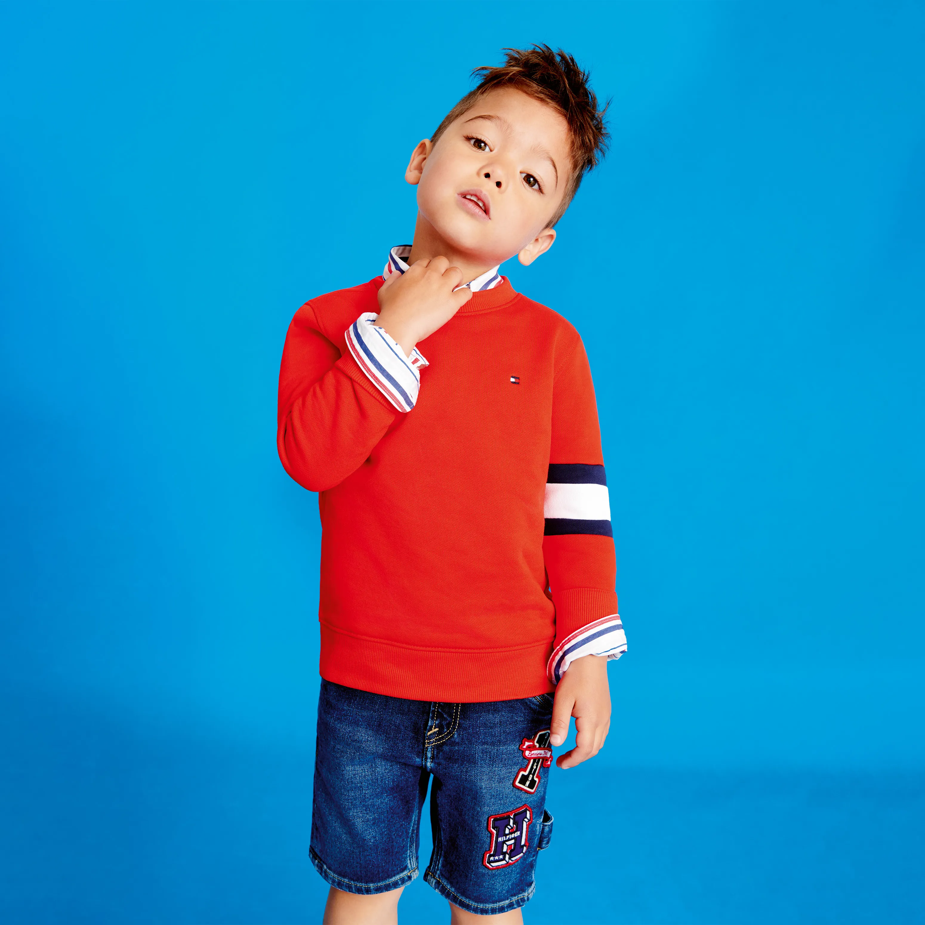 Boys 8-16 Flag Sleeve Sweatshirt | Hoodies | Tommy Hilfiger