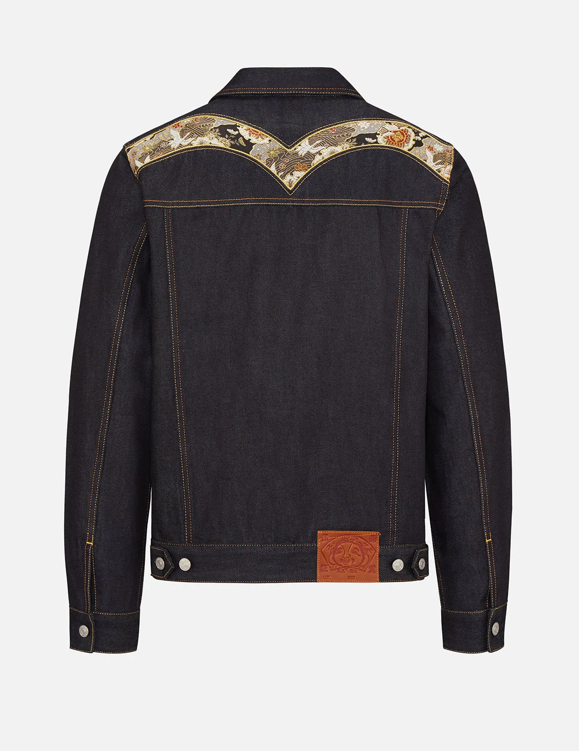 Brocade Daicock Appliqué Denim Jacket