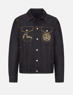 Brocade Daicock Appliqué Denim Jacket