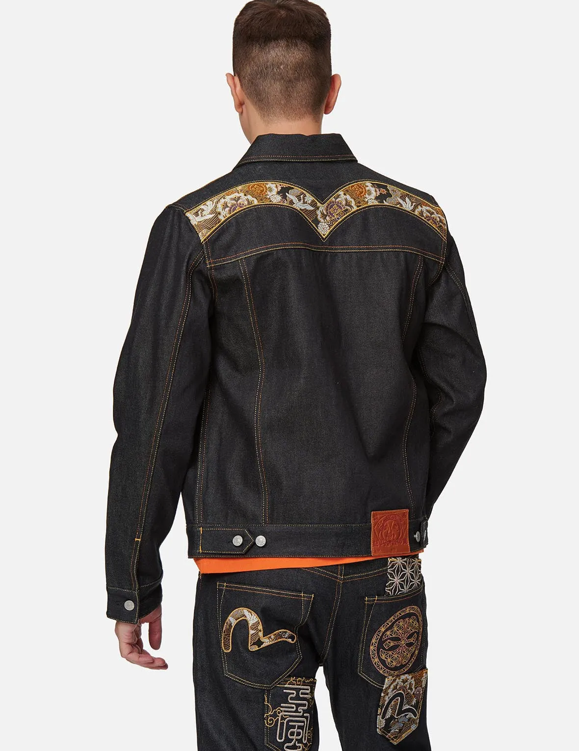 Brocade Daicock Appliqué Denim Jacket