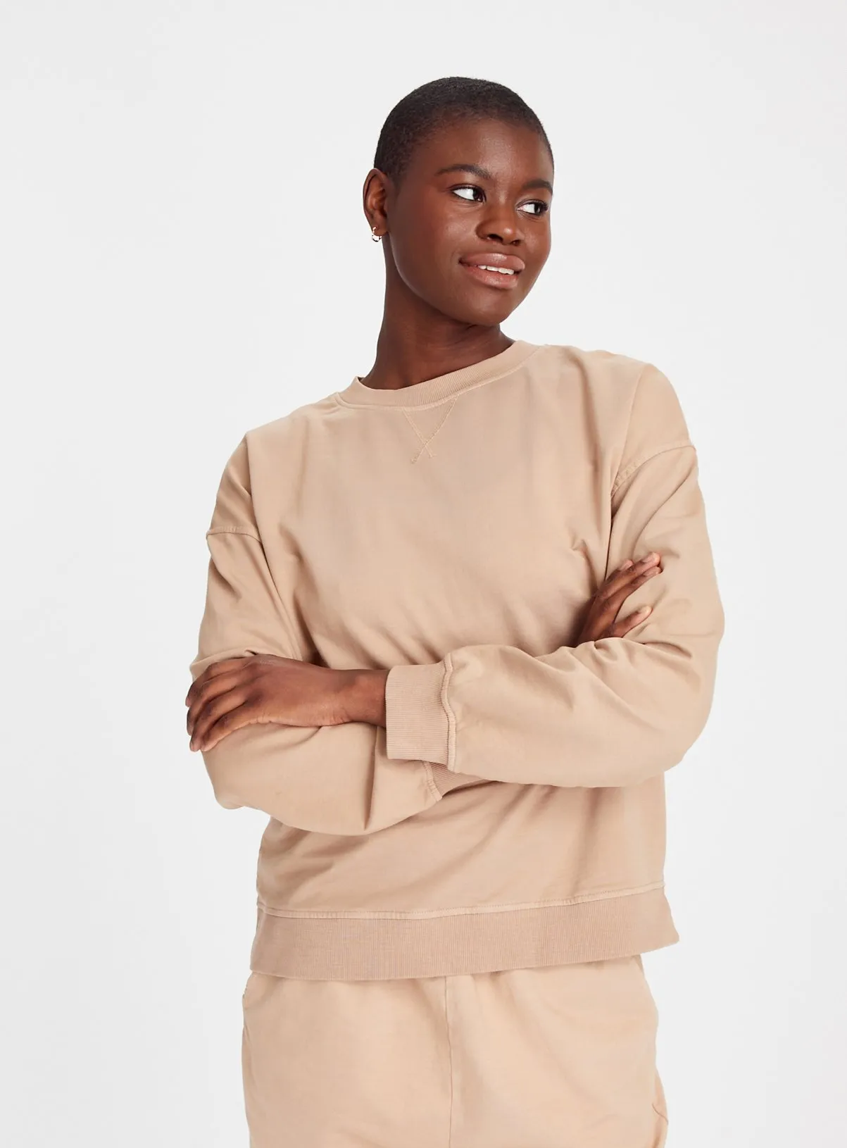 Buy Beige Washed Coord Sweatshirt XL | Hoodies and sweatshirts | Tu