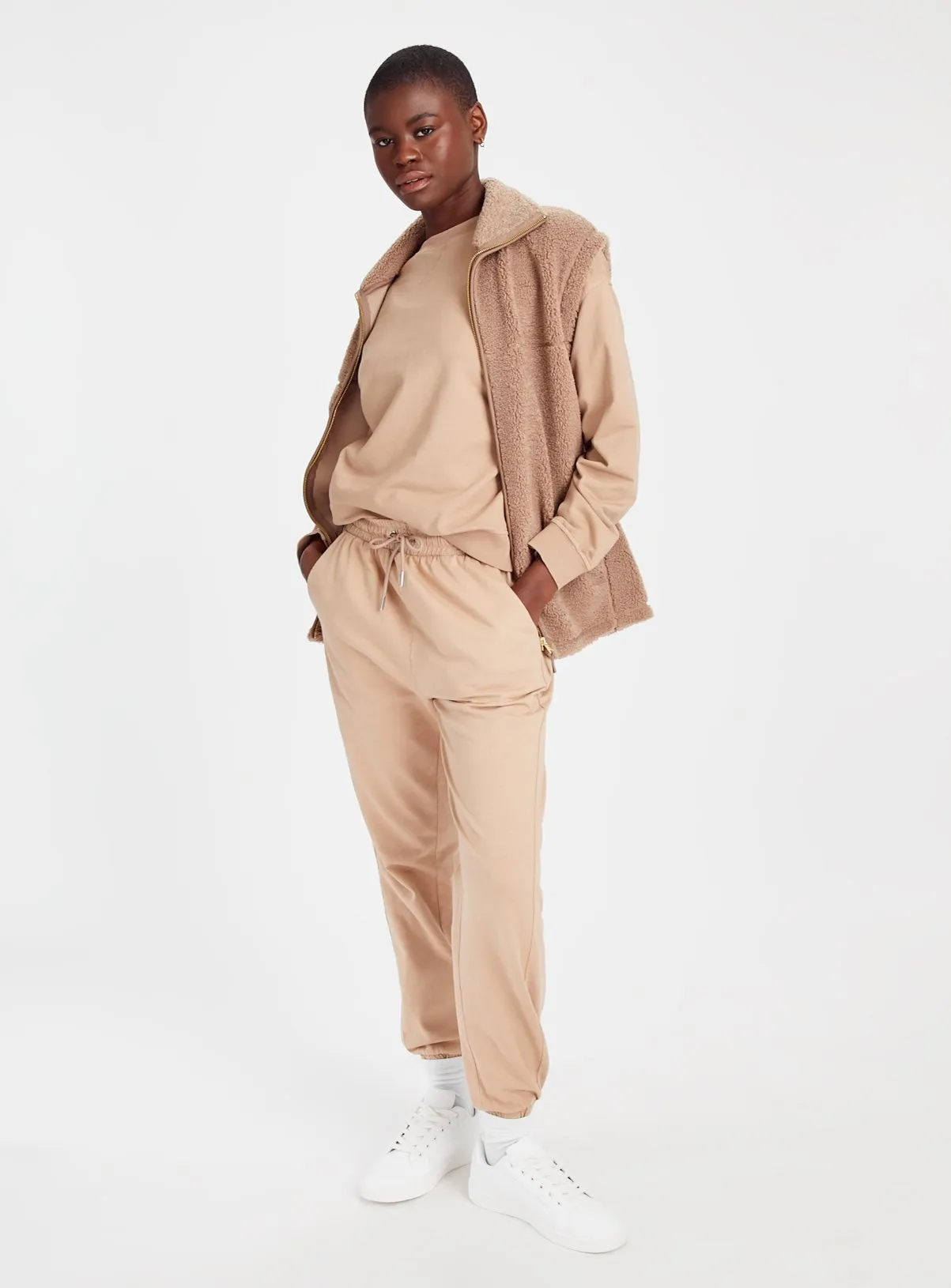 Buy Beige Washed Coord Sweatshirt XL | Hoodies and sweatshirts | Tu