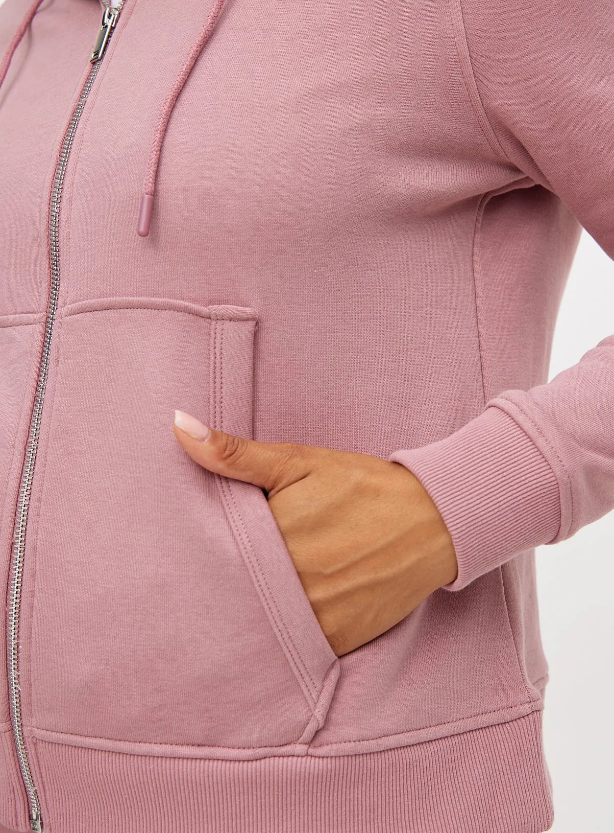 Buy Pink Zip-Through Coord Hoodie M | Hoodies and sweatshirts | Tu