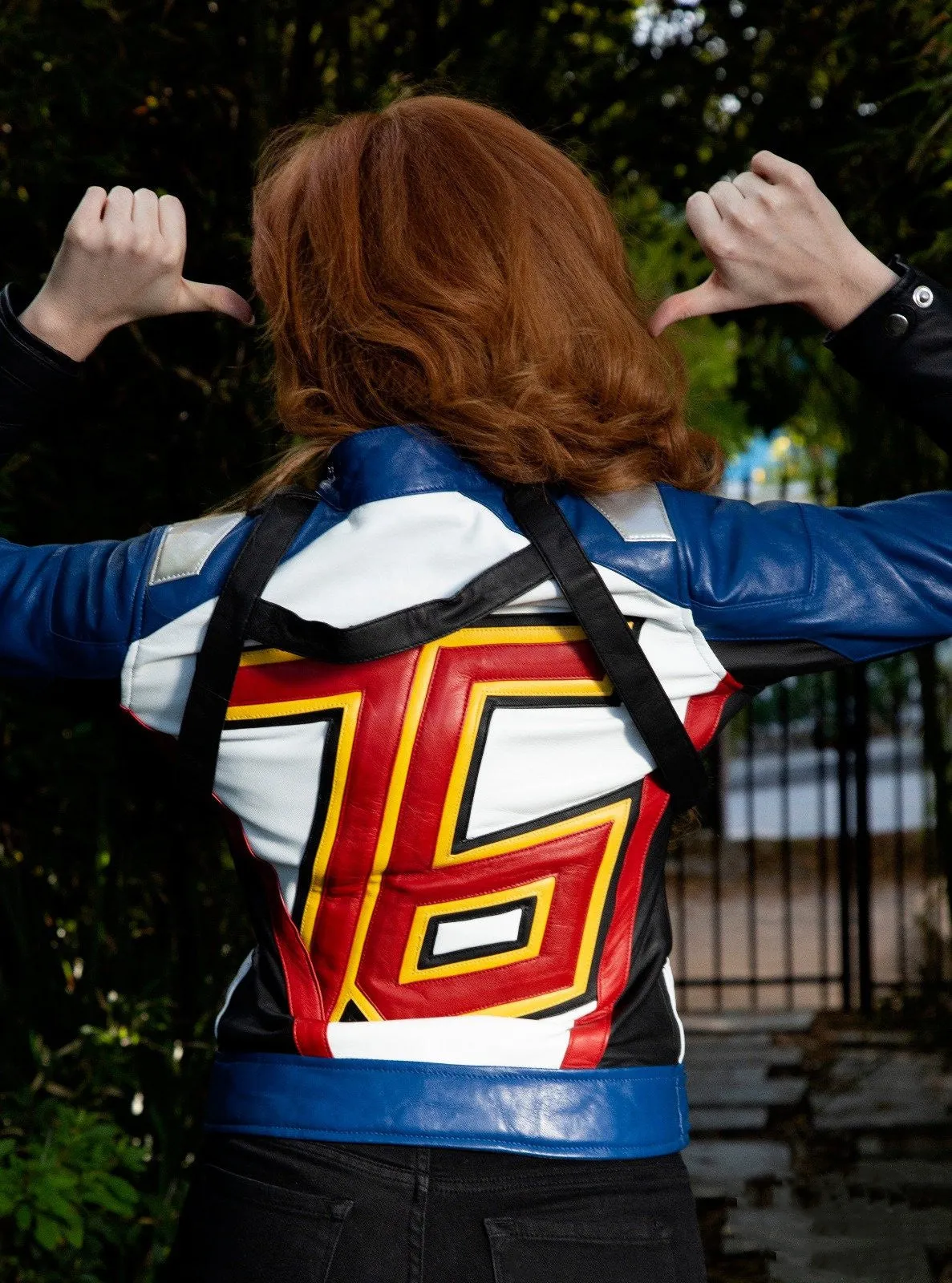 Buy Womens Soldier 76 Leather Jacket Blue | LucaJackets