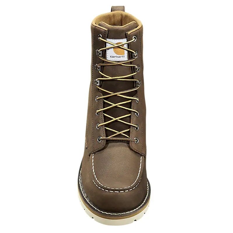 Carhartt Men's Waterproof 8-In Moc Toe Wedge Boot in Dark Brown