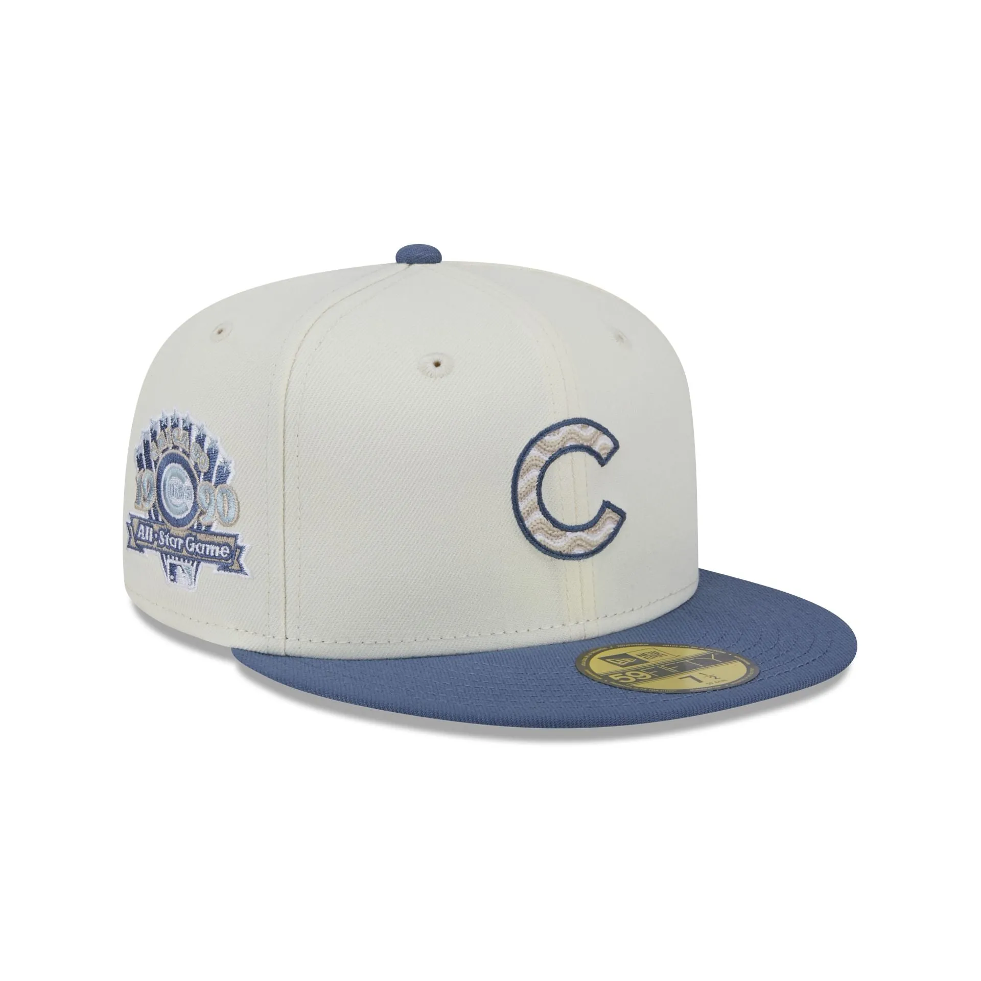 Chicago Cubs Wavy Chainstitch 59FIFTY Fitted Hat