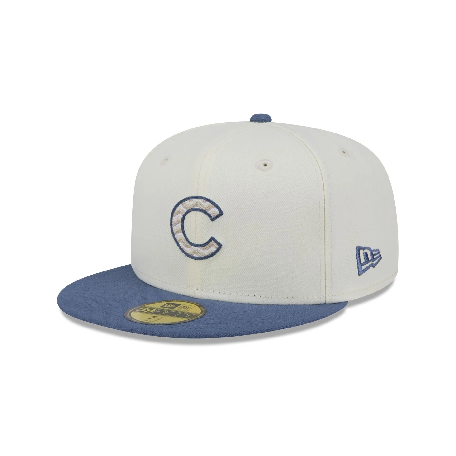 Chicago Cubs Wavy Chainstitch 59FIFTY Fitted Hat