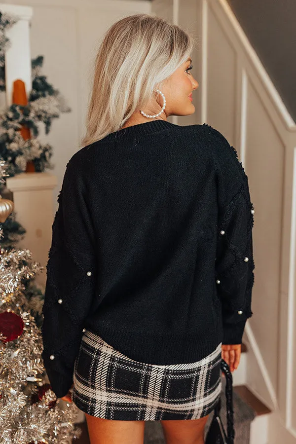 Couture Charm Embellished Sweater