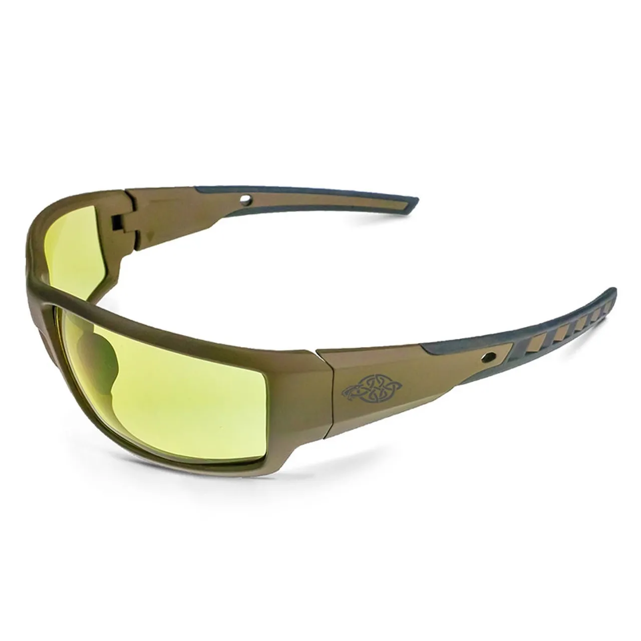 Crossfire Cumulus Tan SDE Frame HD Yellow Lens Glasses 41285 - Box of 12