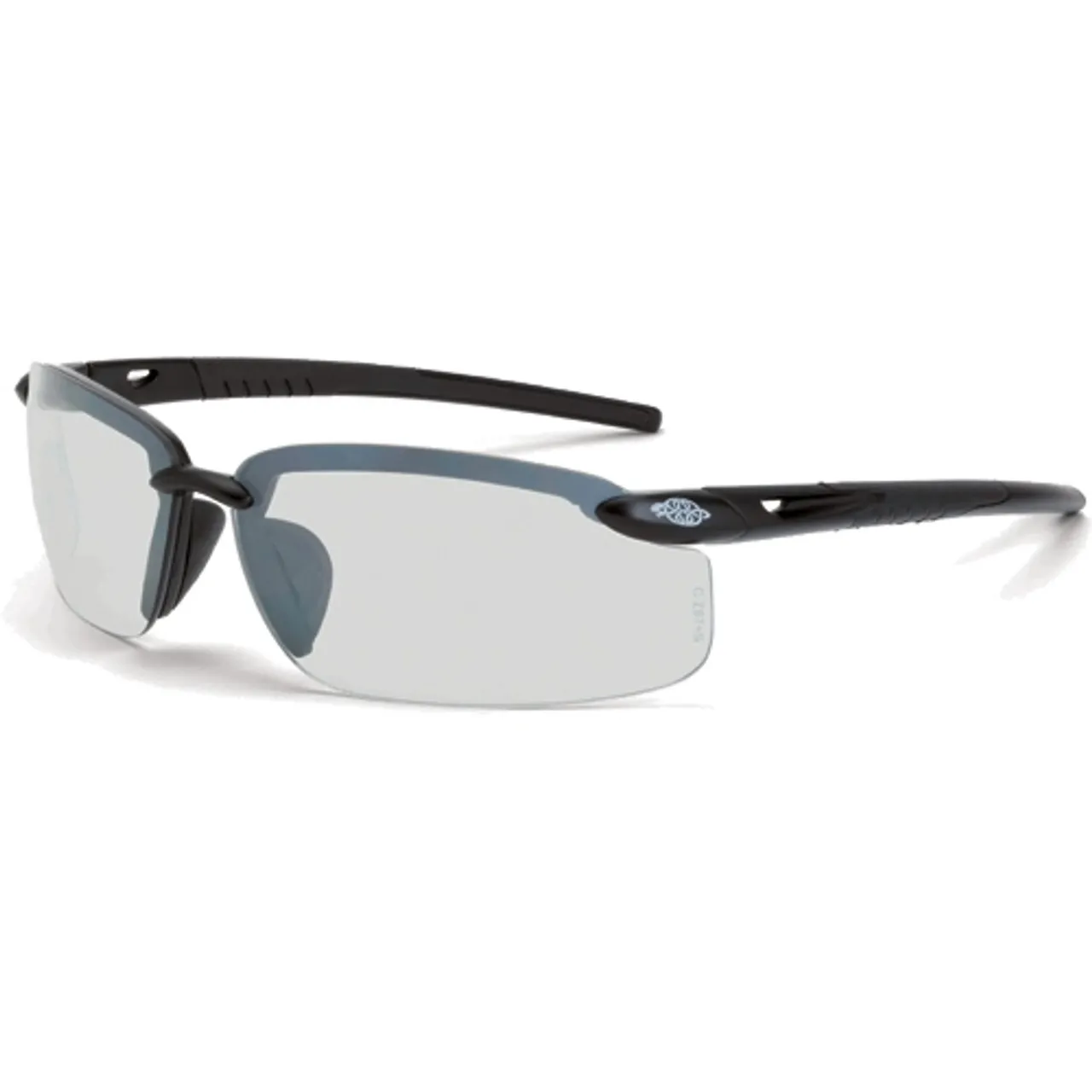 Crossfire ES5 Matte Black Half-Frame IO Lens Safety Glasses 29215 - Box of 12