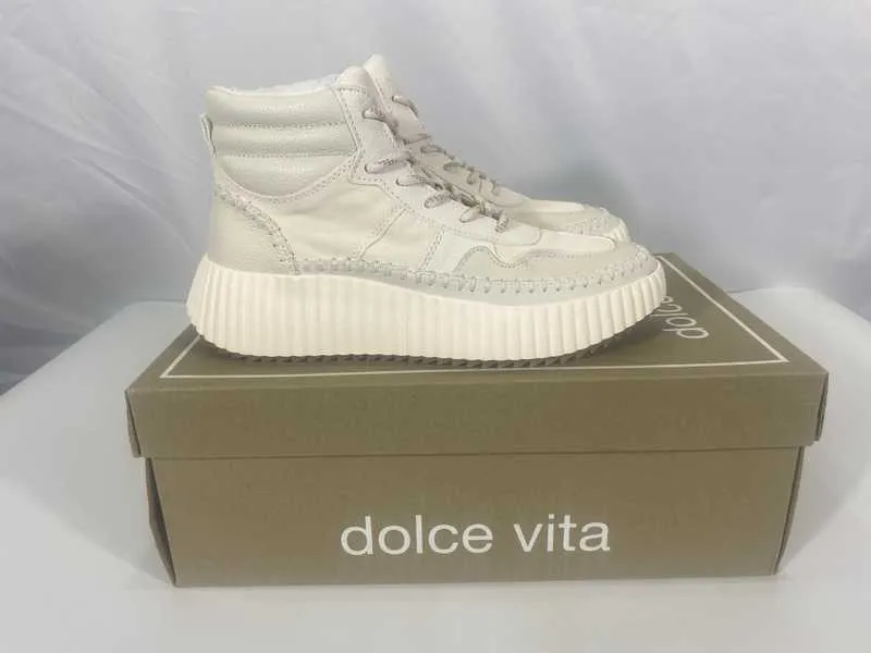 DALEY SNEAKERS OFF WHITE SUEDE - re:vita