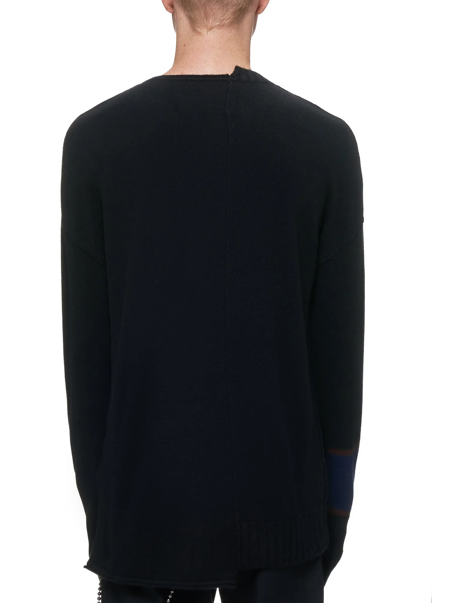 Deconstructed Sweater (0M193-2009-BLACK-NAVY-BROWN)