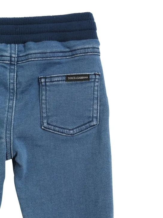 Dolce&Gabbana   Cotton denim jeans w/metal logo 