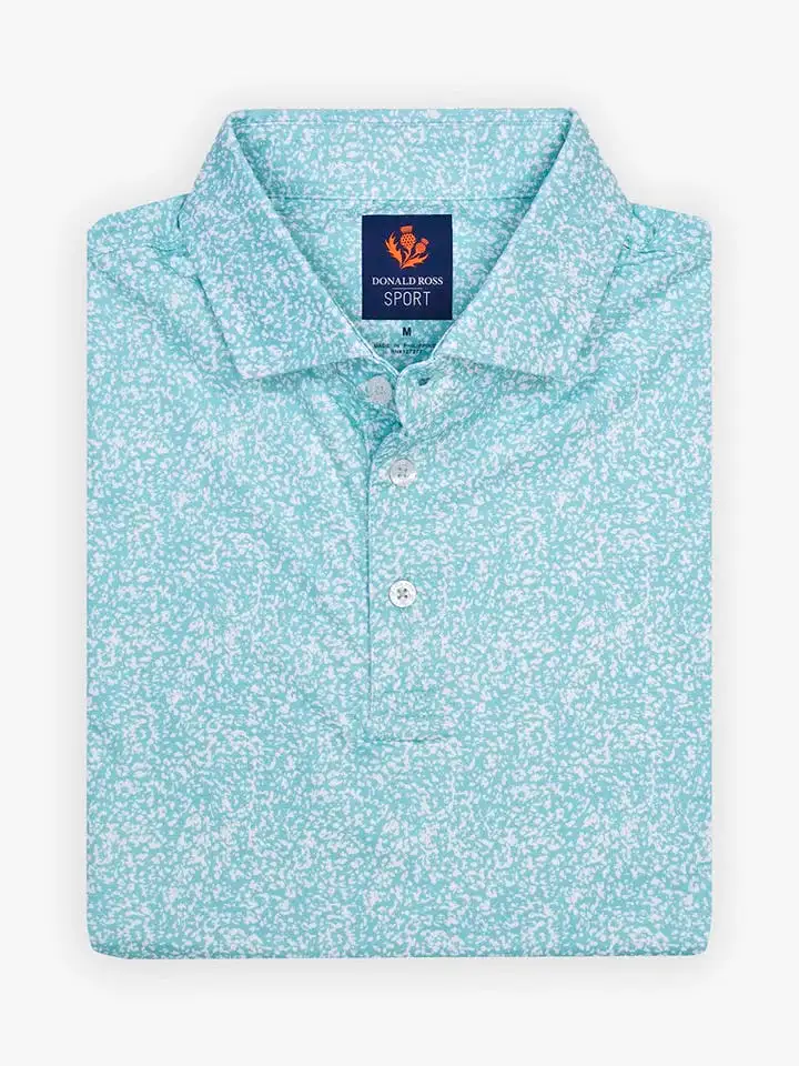 Donald Ross Sport Polo - 124 Sponge Paint Print