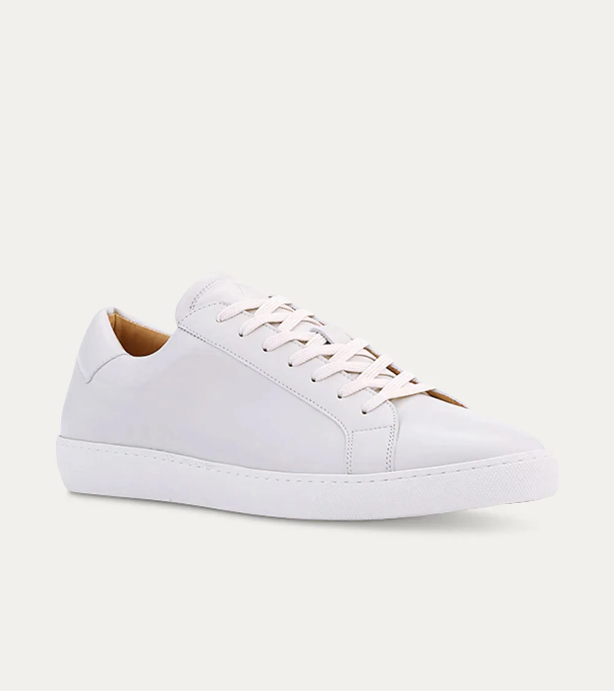 Dress Sneaker In Crema Leather