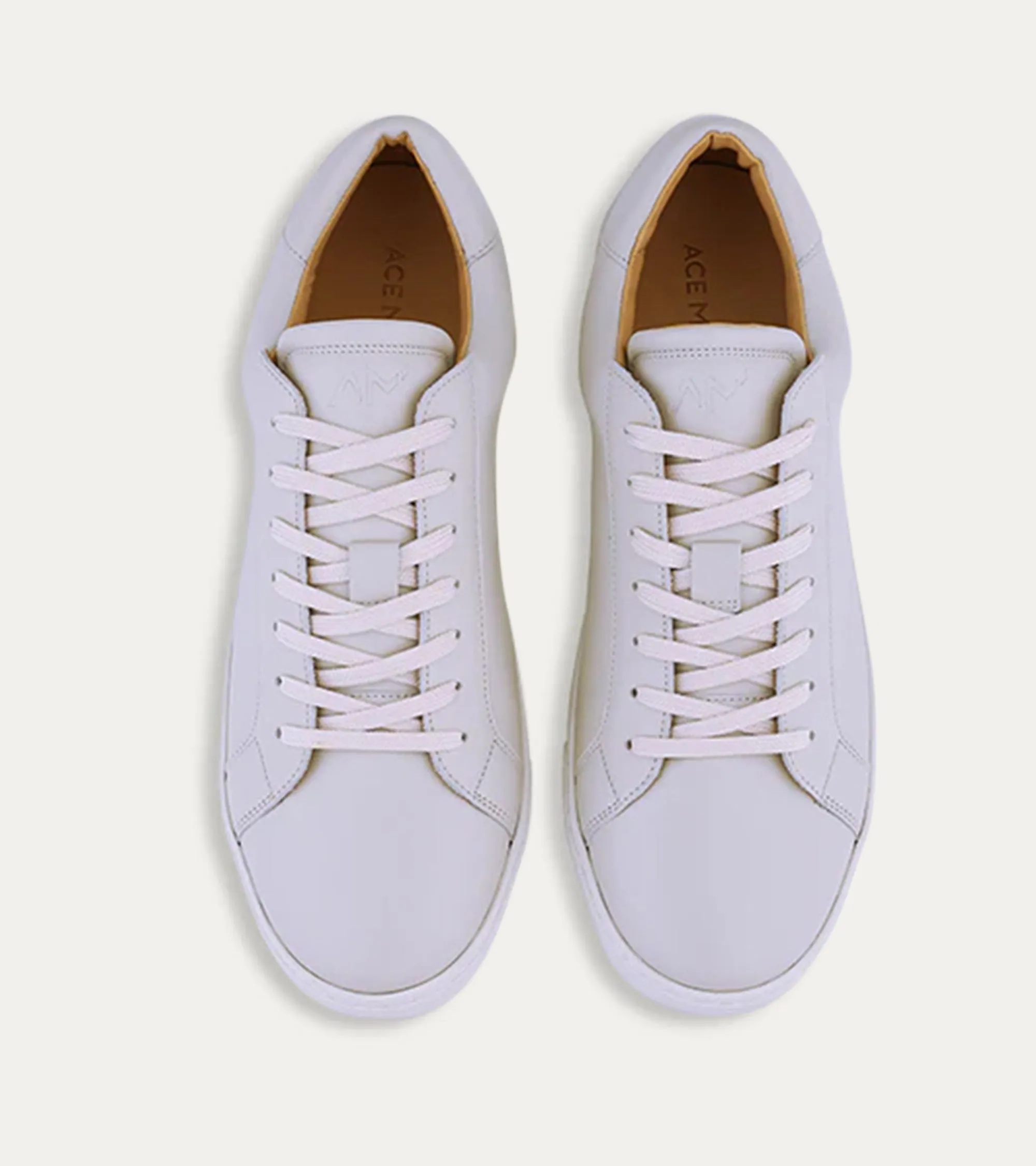 Dress Sneaker In Crema Leather