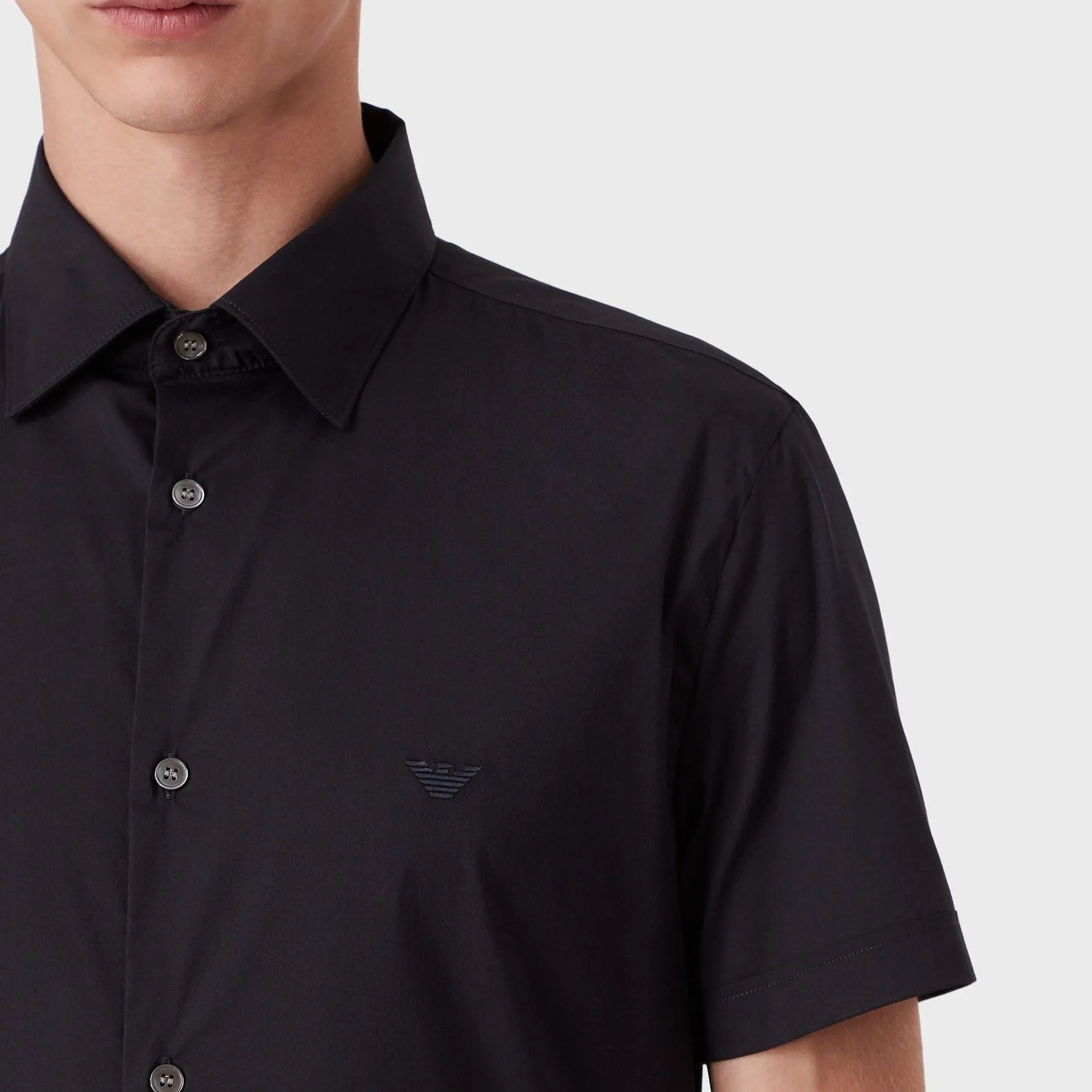 Emporio Armani Navy Short-Sleeved Shirt