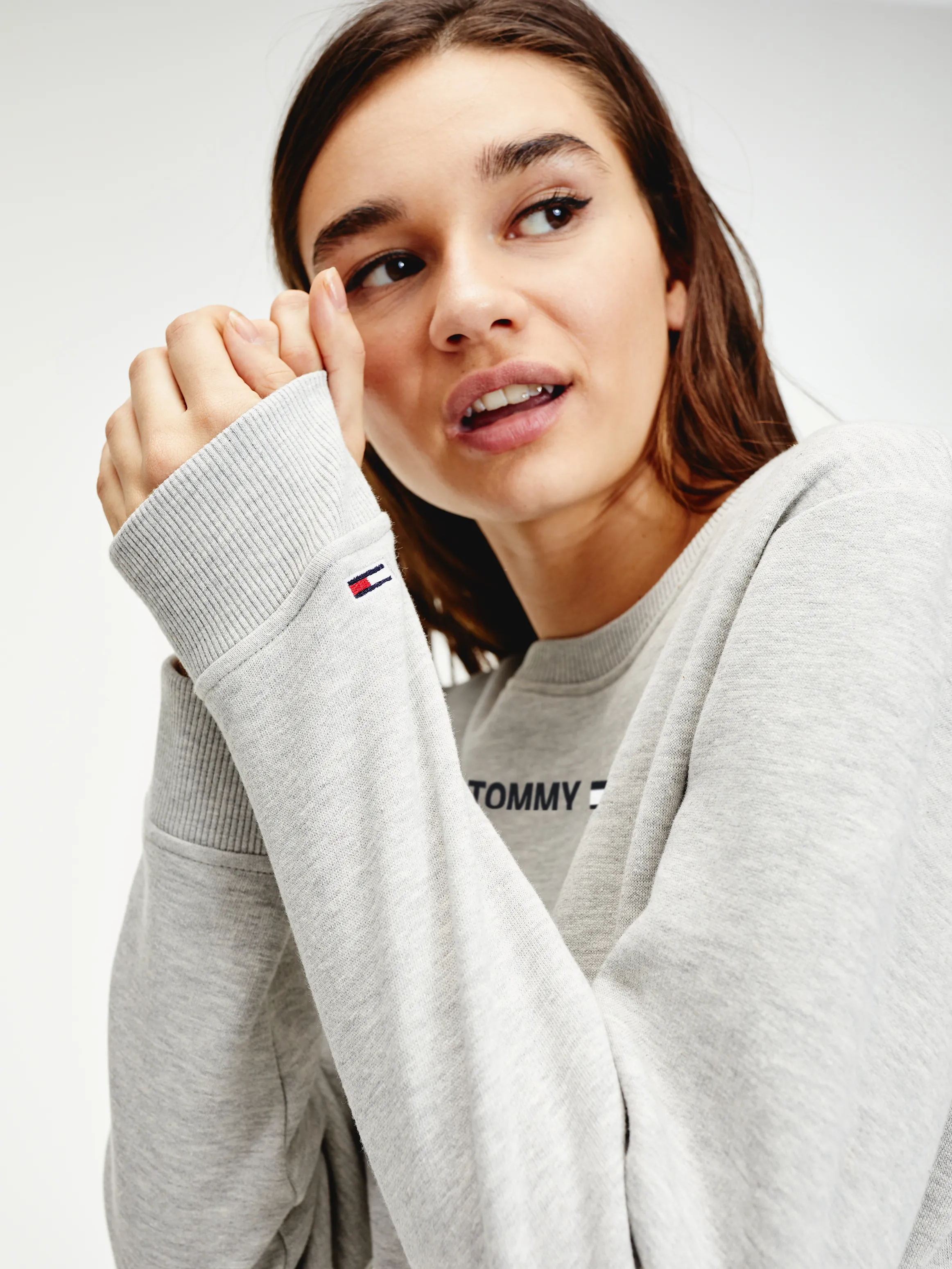 Essential Logo Flag Patch Sweatshirt | Sweatshirts & Hoodies | Tommy Hilfiger