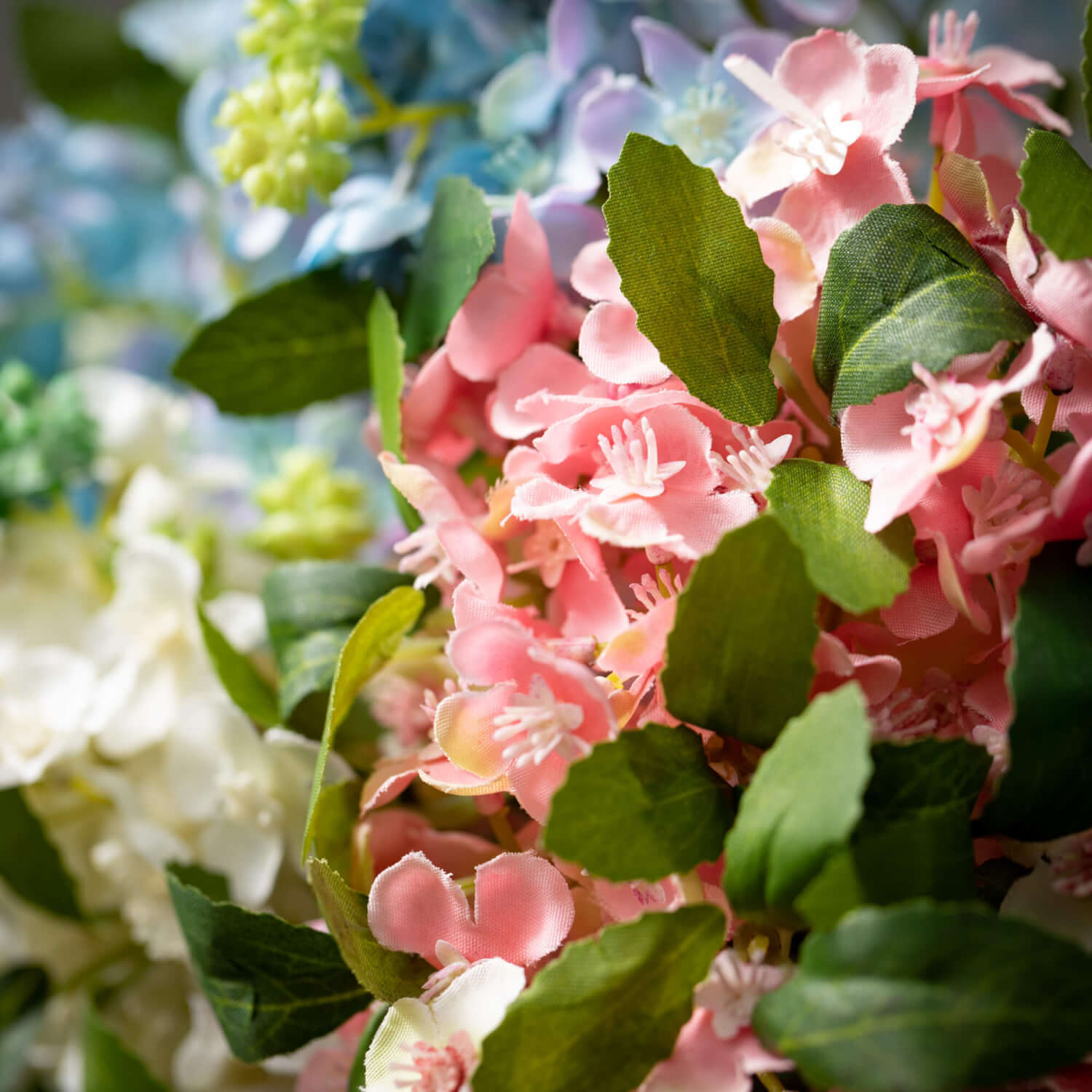 Flowering Pastel Lilac Bushes