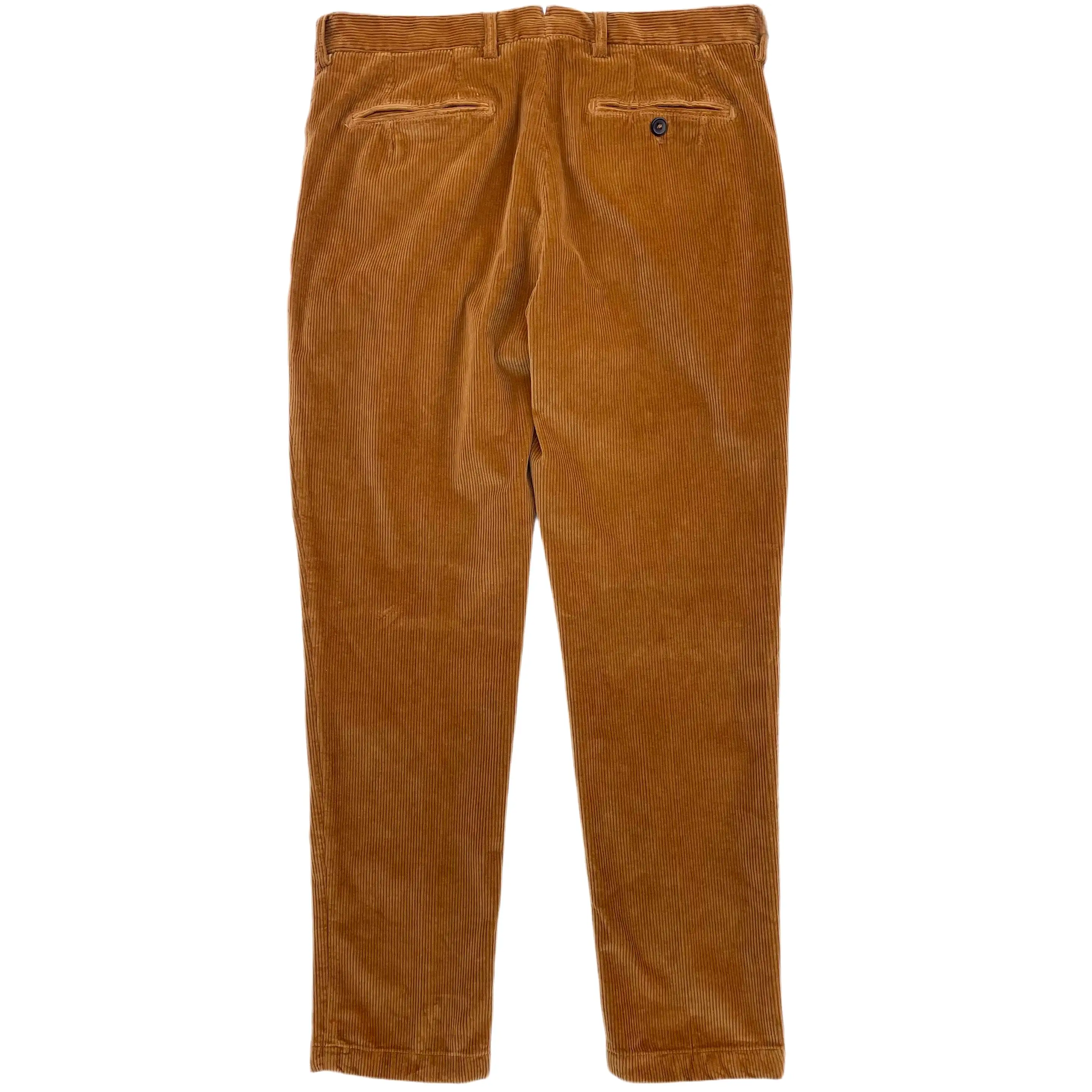 FRESH Corduroy Pleated Chino Pants In Biscuit