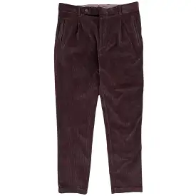 FRESH Corduroy Pleated Chino Pants In Brown