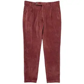 FRESH Corduroy Pleated Chino Pants In Copper