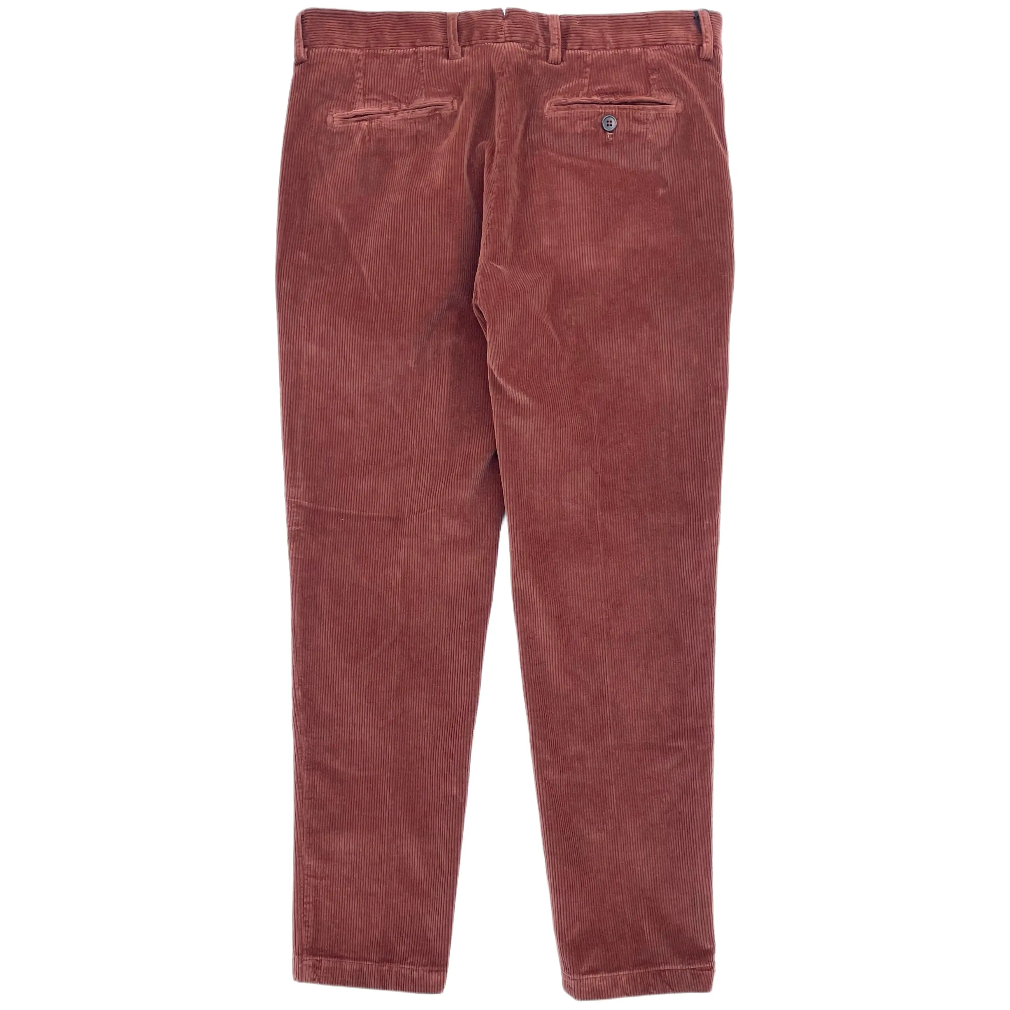 FRESH Corduroy Pleated Chino Pants In Copper